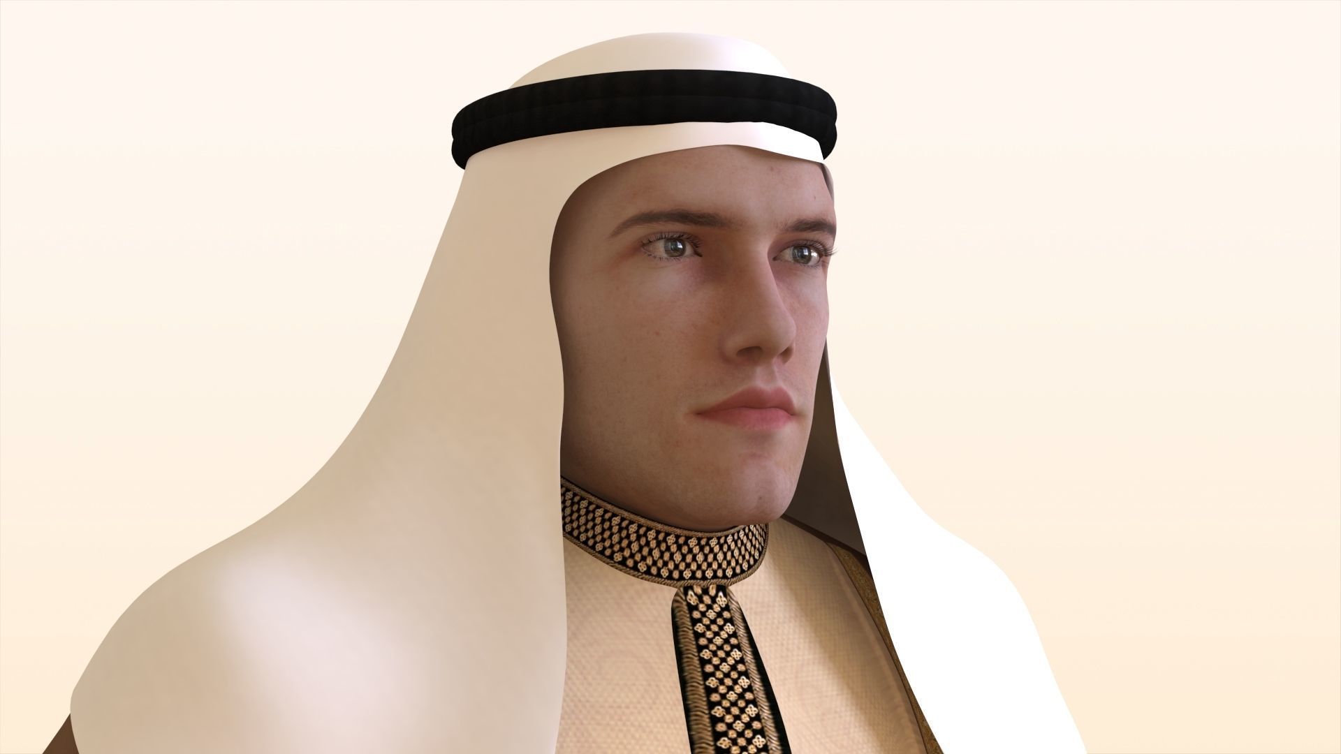 Arab Man  3D model_7