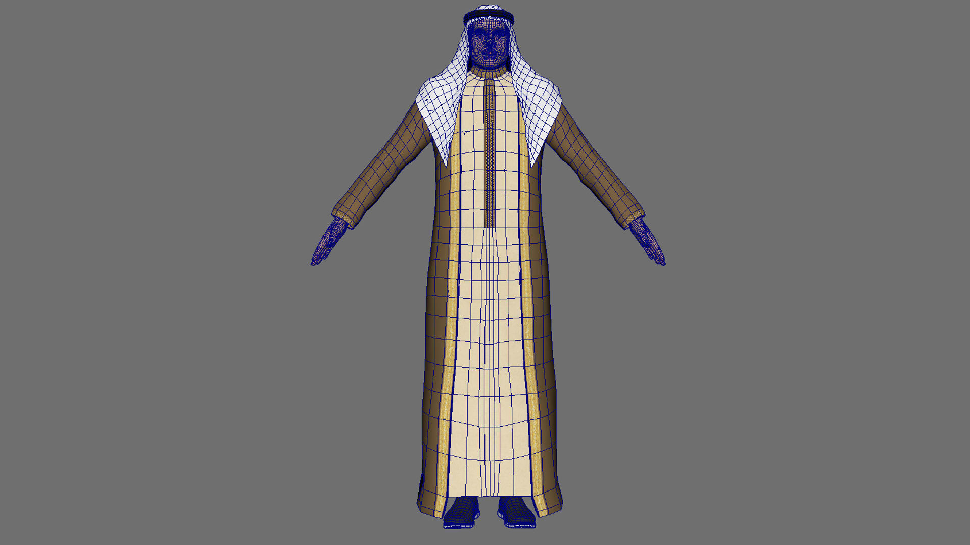 Arab Man  3D model_9