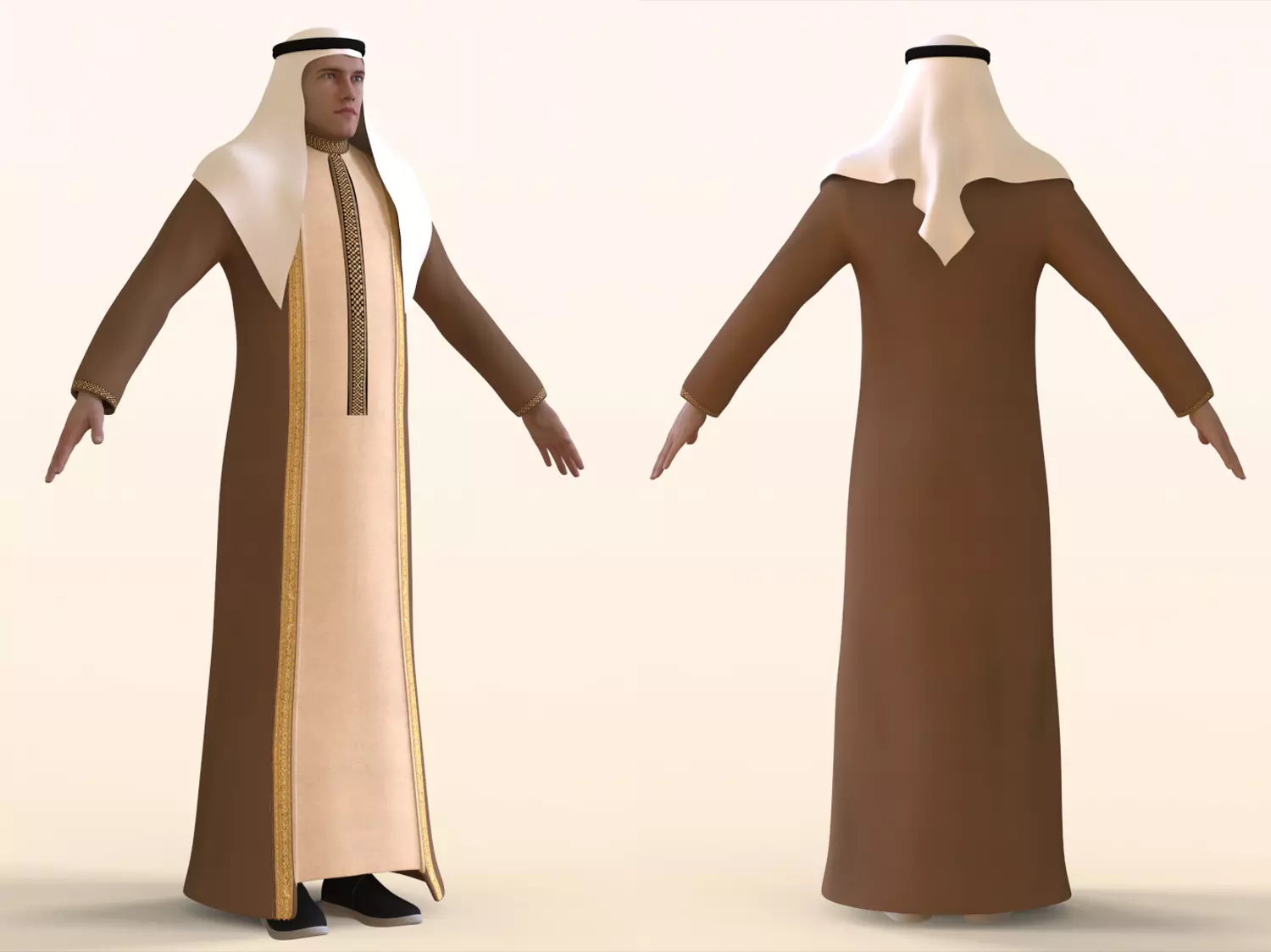 Arab Man  3D model_0