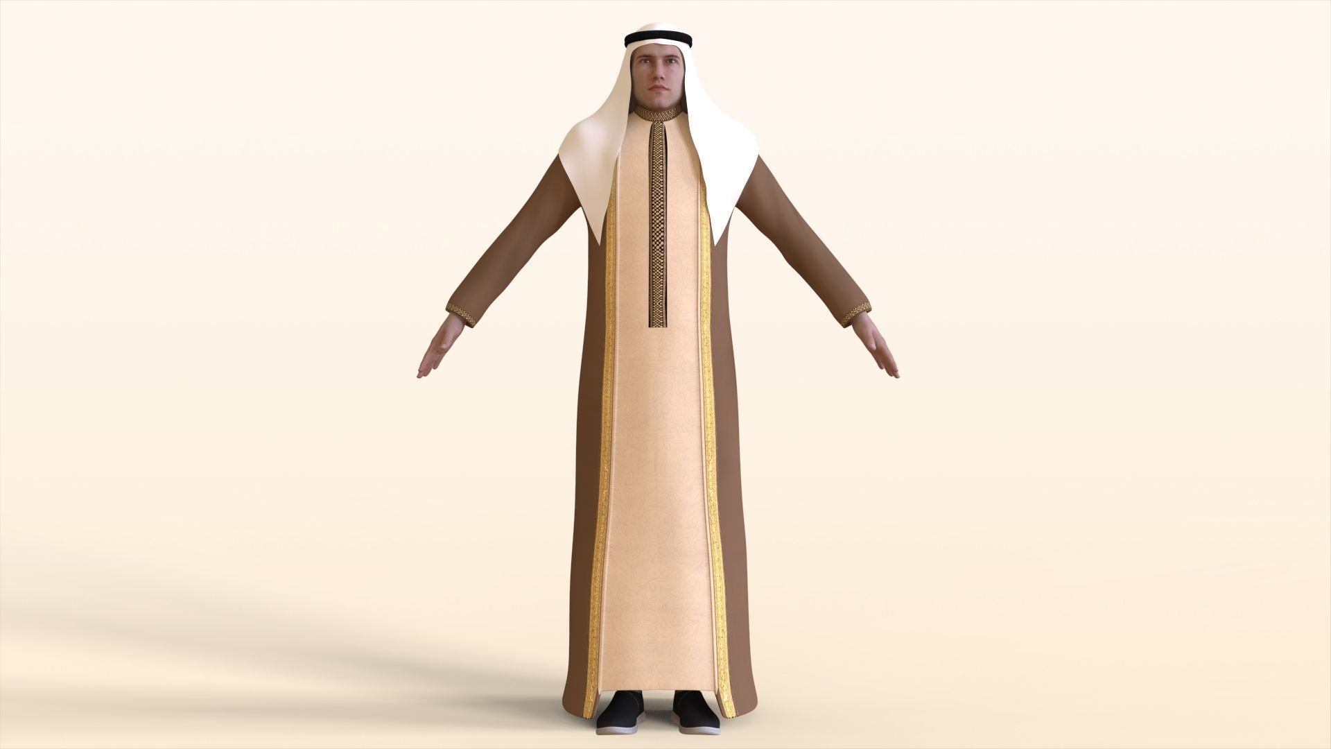 Arab Man  3D model_5
