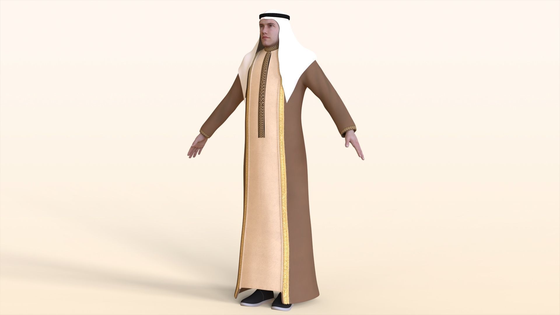 Arab Man  3D model_1