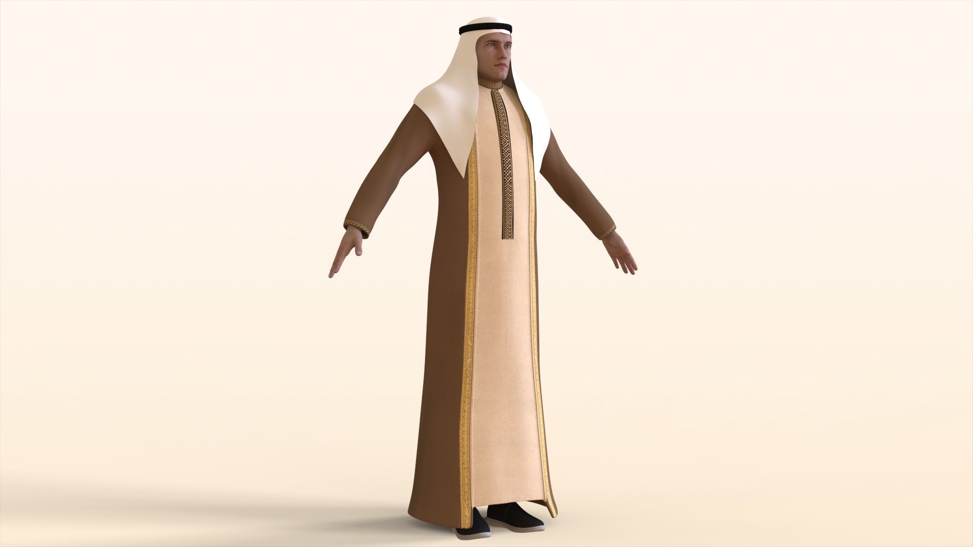 Arab Man  3D model_4