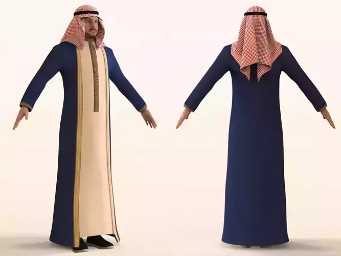 Arabic Civilian 3D model