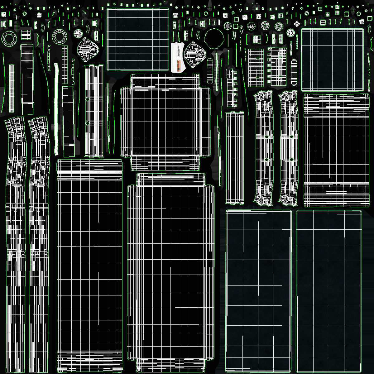 Car Creeper Black JCW65R Low-poly 3D model_37