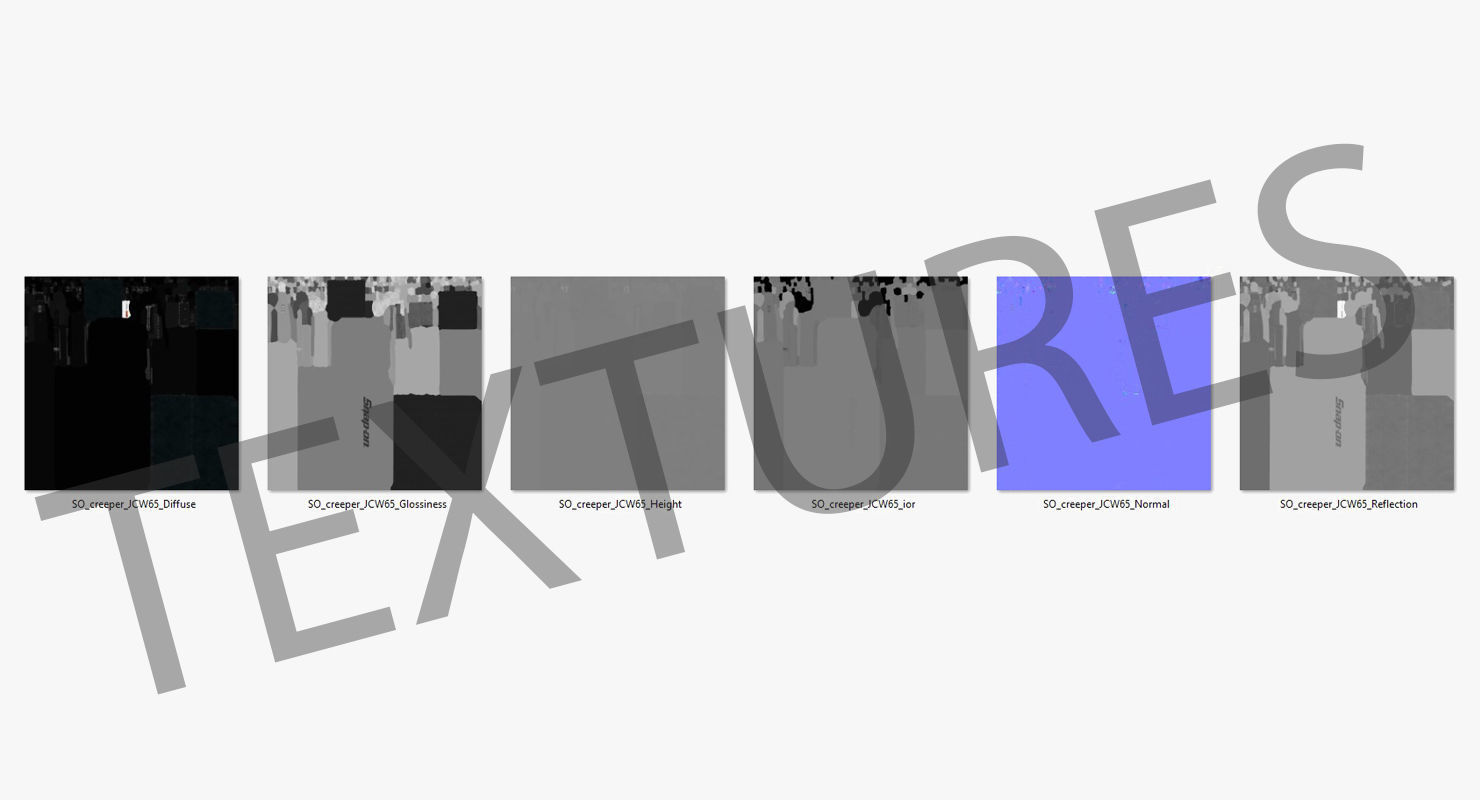 Car Creeper Black JCW65R Low-poly 3D model_36