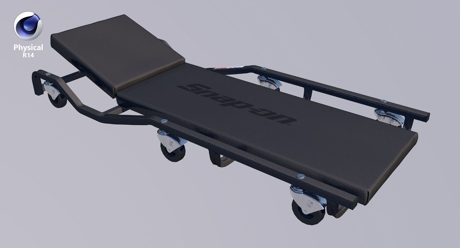 Car Creeper Black JCW65R Low-poly 3D model_33