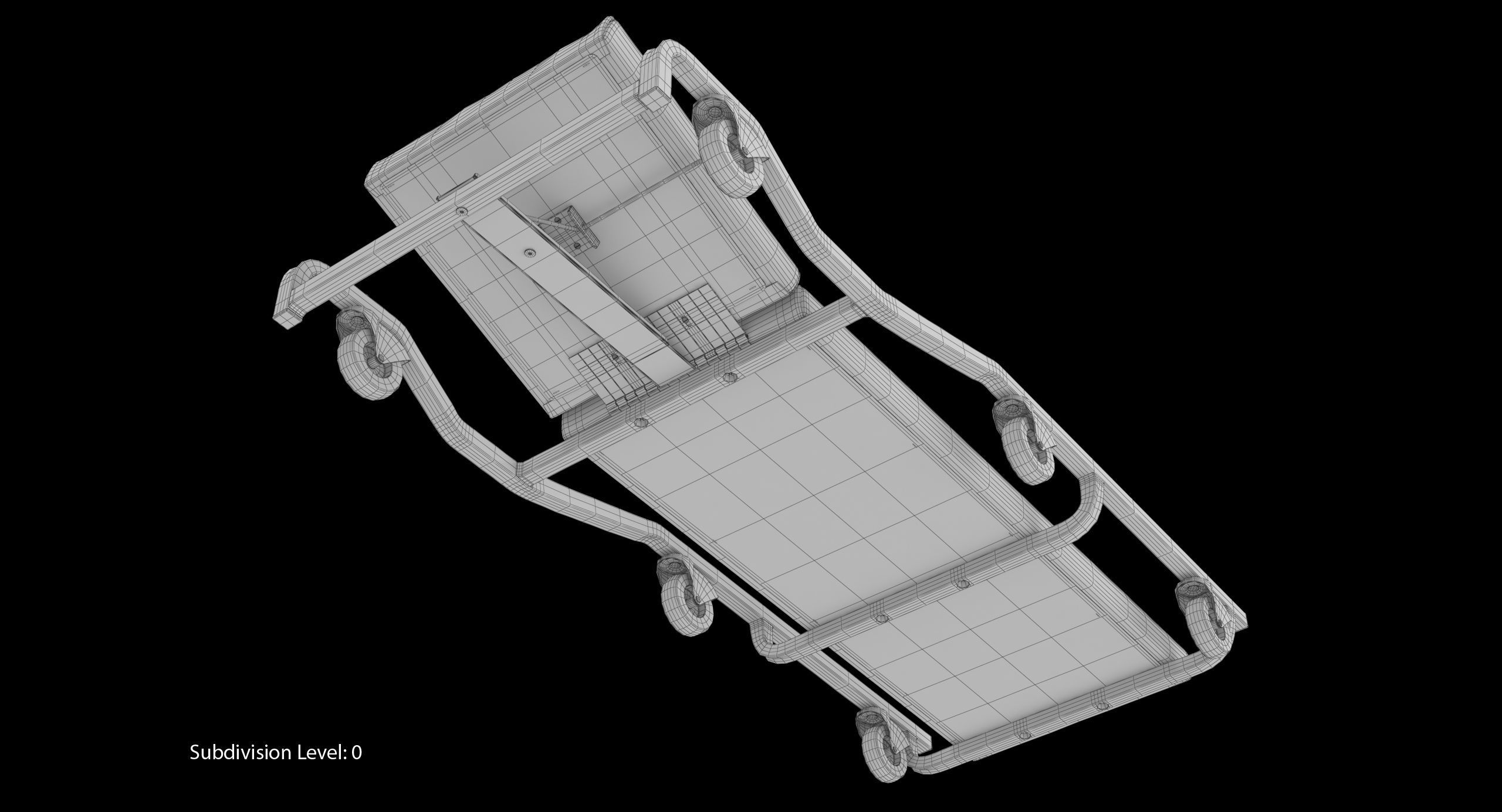 Car Creeper Black JCW65R Low-poly 3D model_26