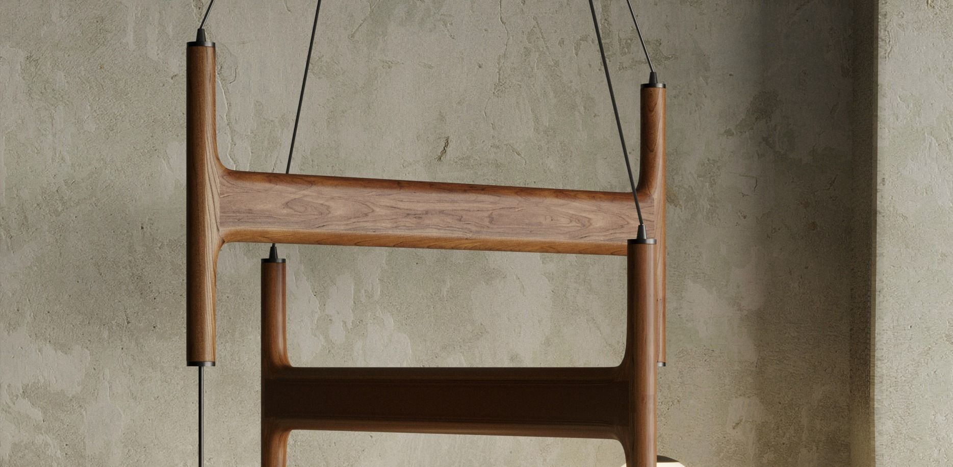 Astra 3 Suspension Lamp by Porada pendant light Low-poly 3D model_8