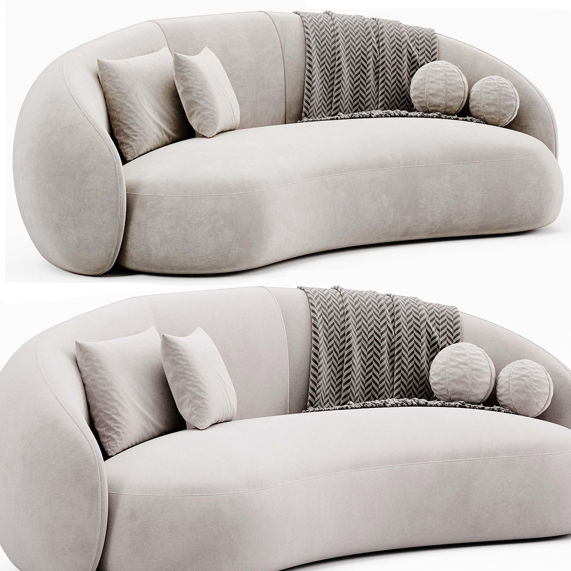 Romelia Sofa By Weilai Concept 3D model_4