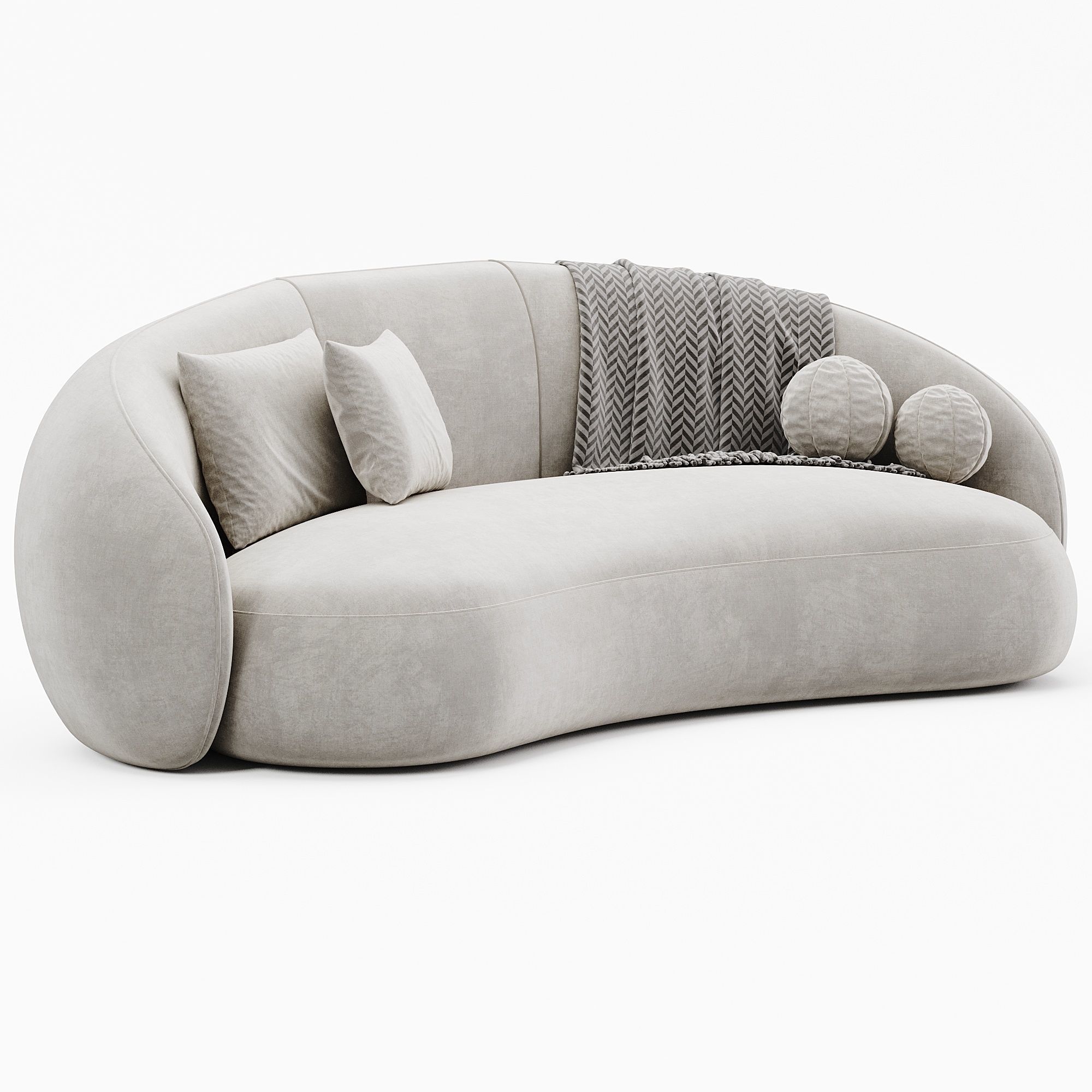 Romelia Sofa By Weilai Concept 3D model_1