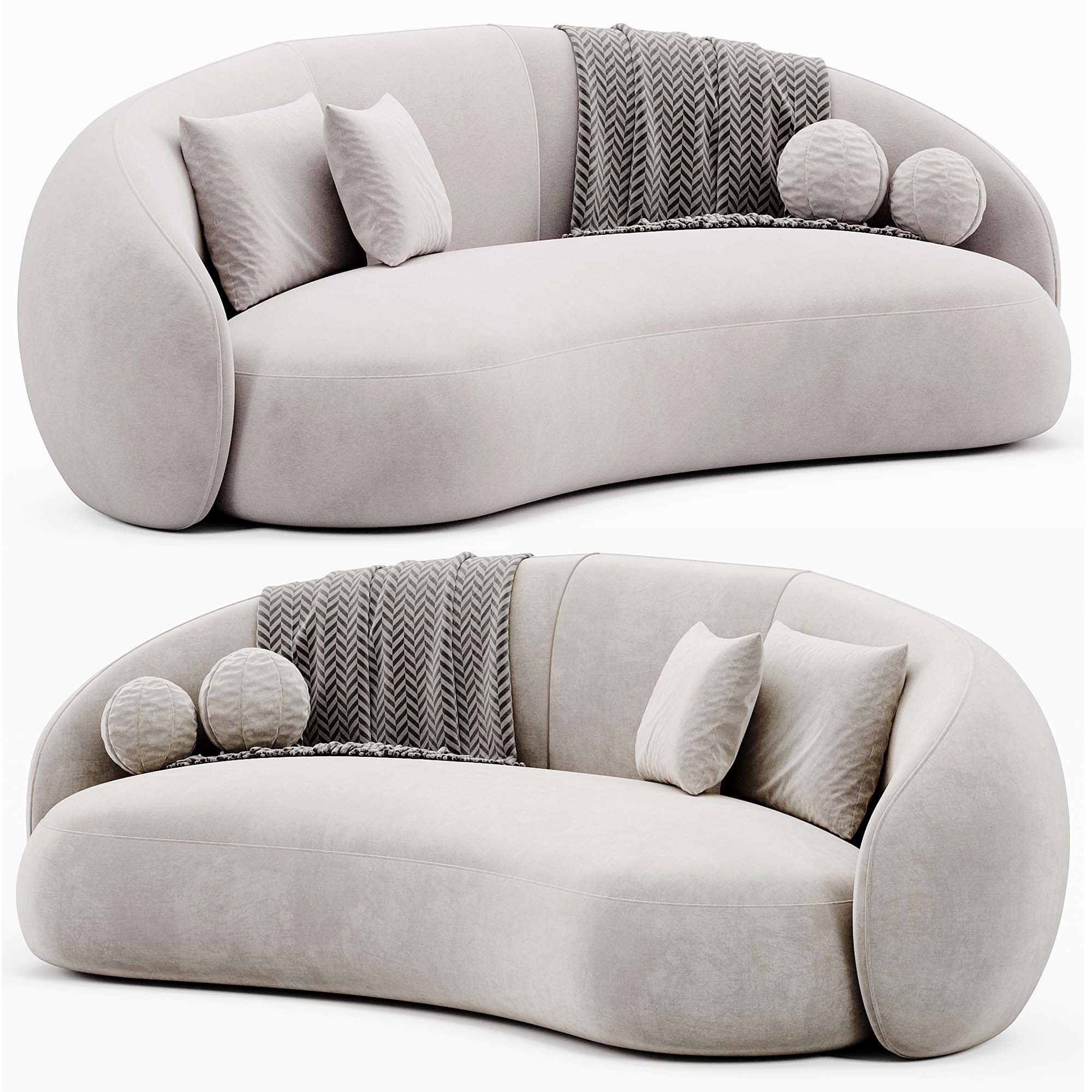 Romelia Sofa By Weilai Concept 3D model_3