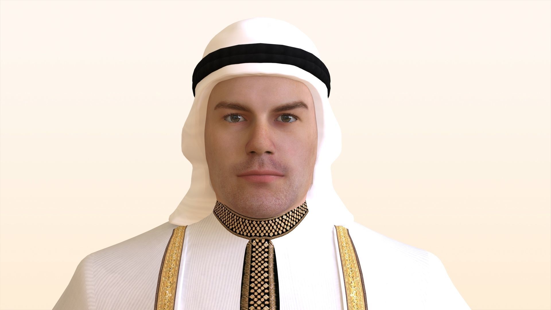 Middle East Man  3D model_6