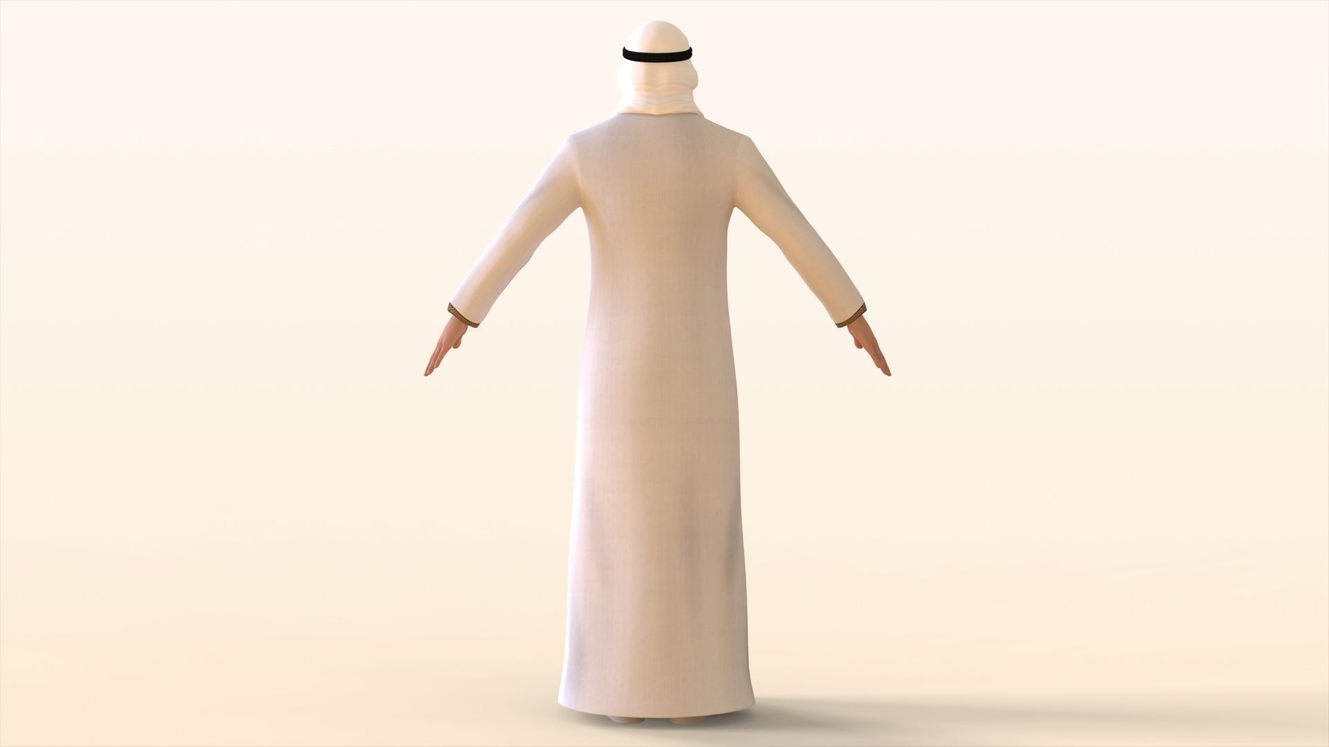 Middle East Man  3D model_3