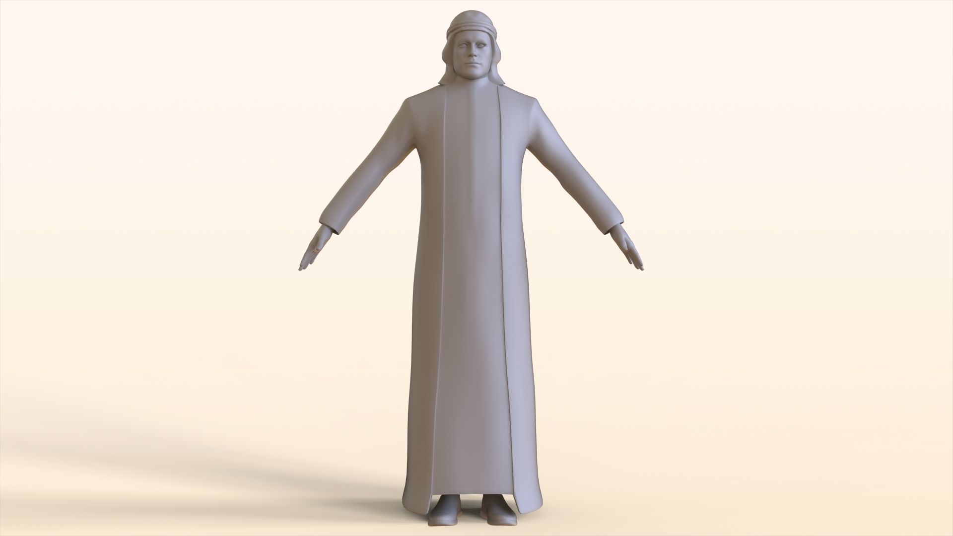 Middle East Man  3D model_8