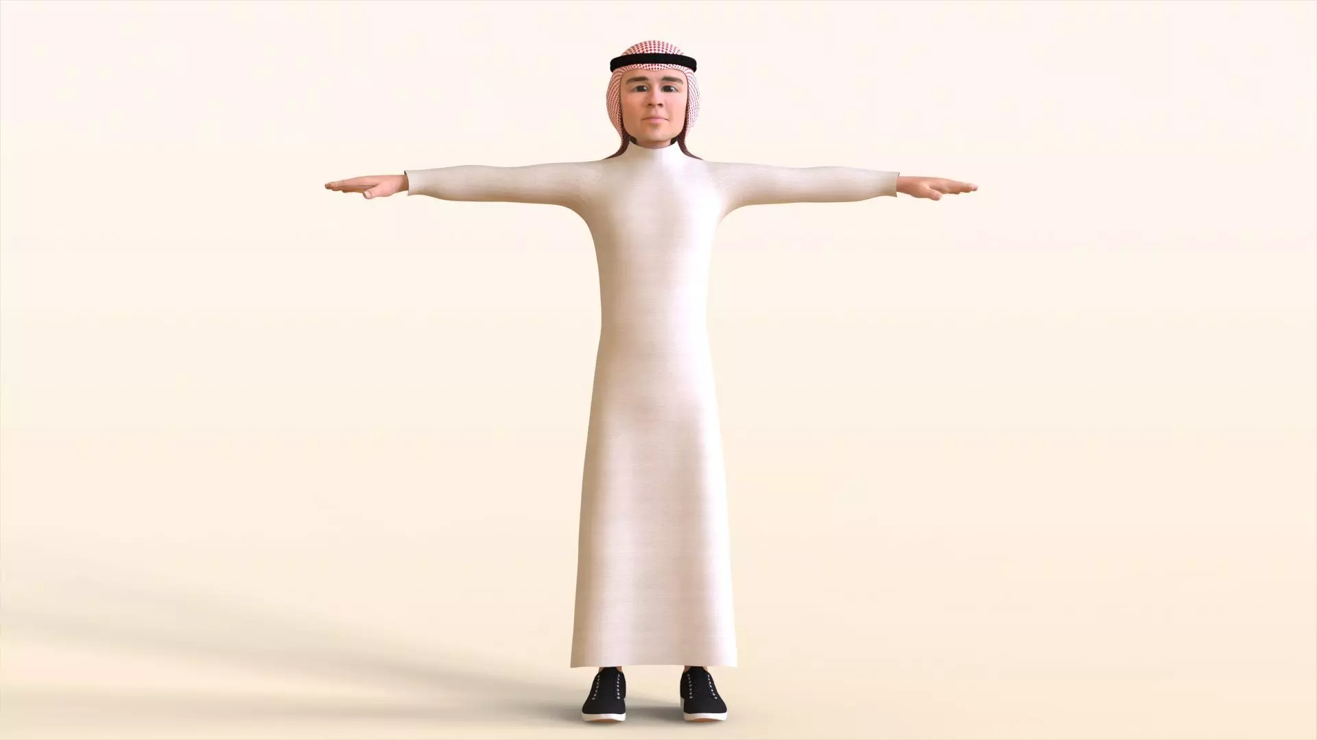 Toon Arab Sheik 3D model
