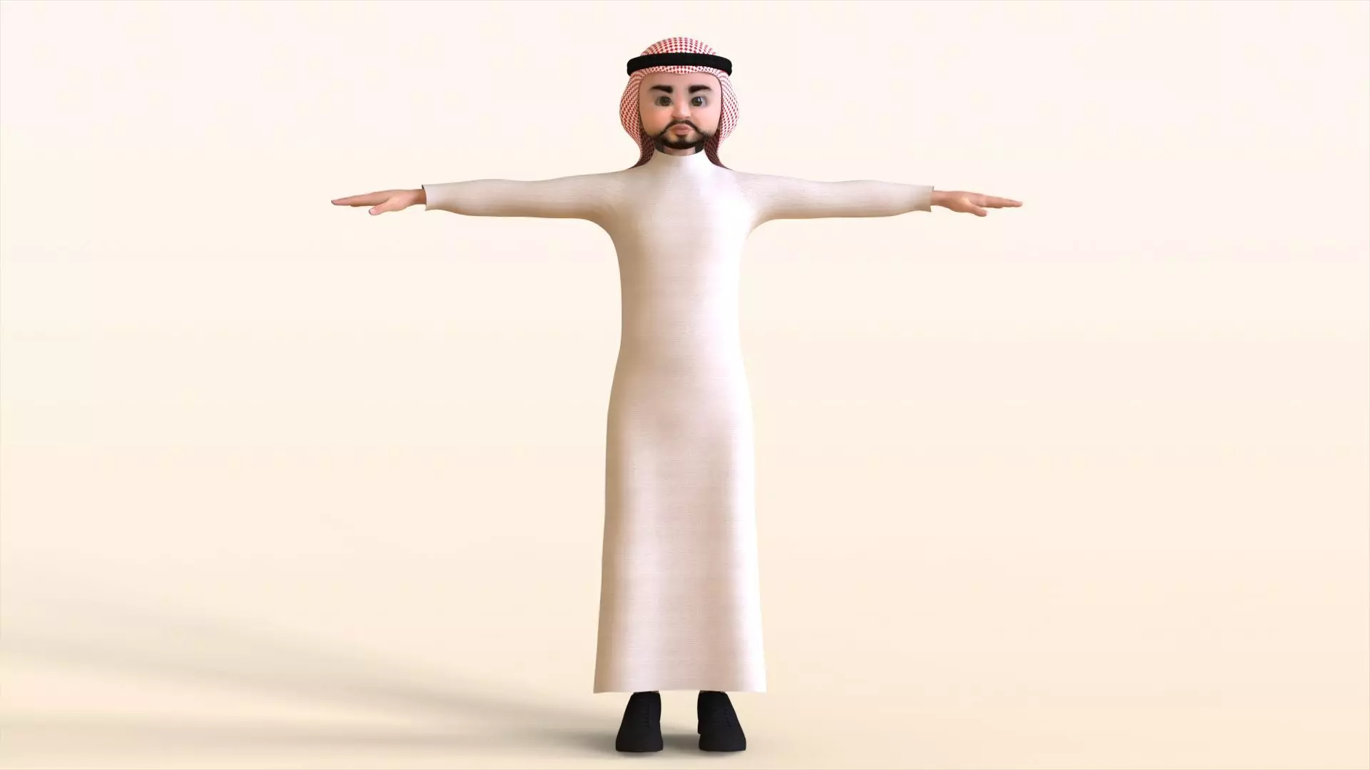 Toon Middle east Man 3D model