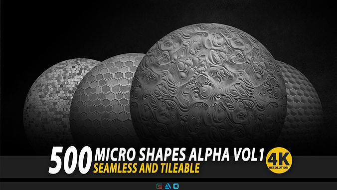 500 Micro shapes Alpha - Vol1 Texture