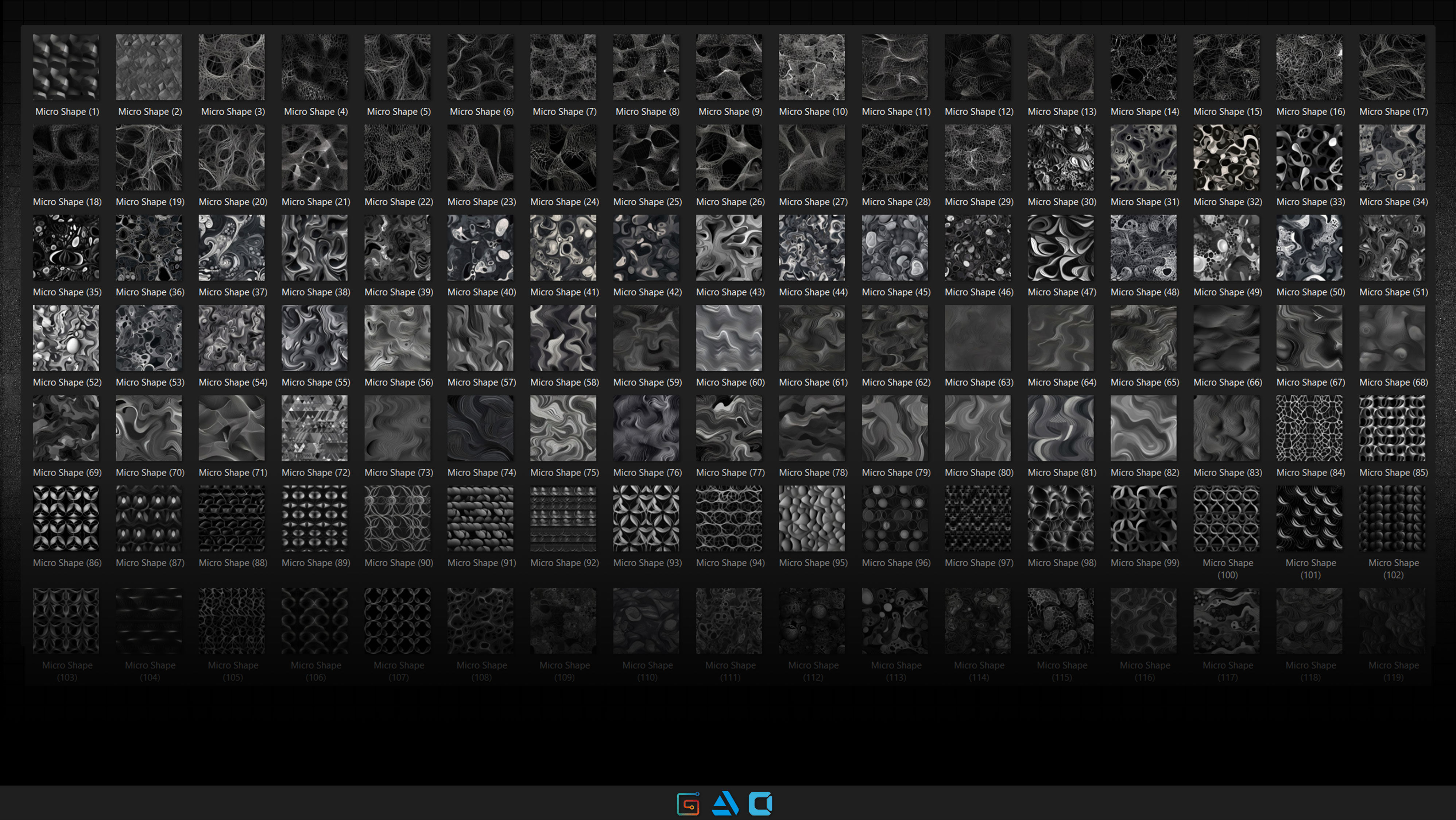 500 Micro shapes Alpha - Vol1 Texture_2