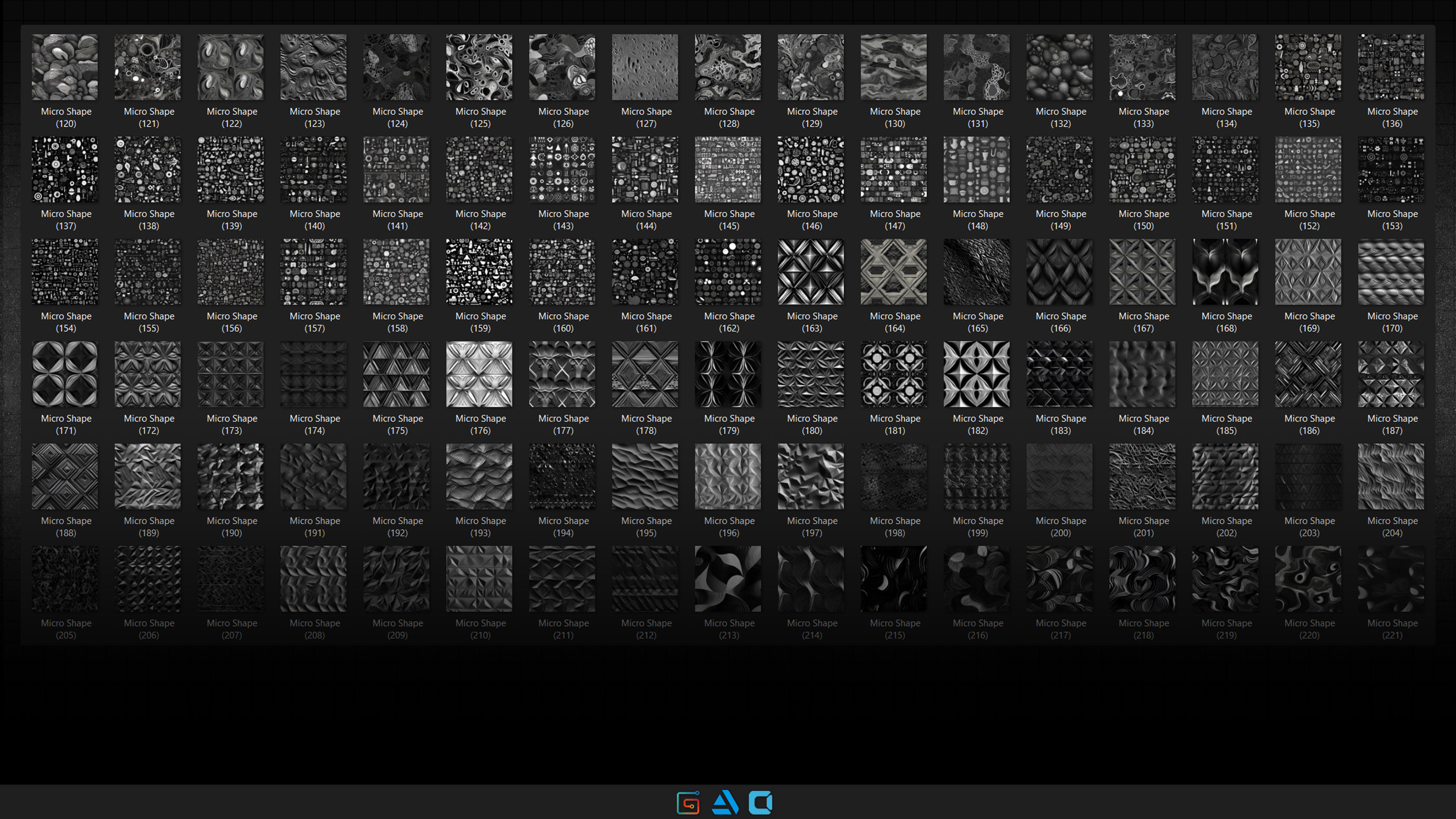 500 Micro shapes Alpha - Vol1 Texture_3