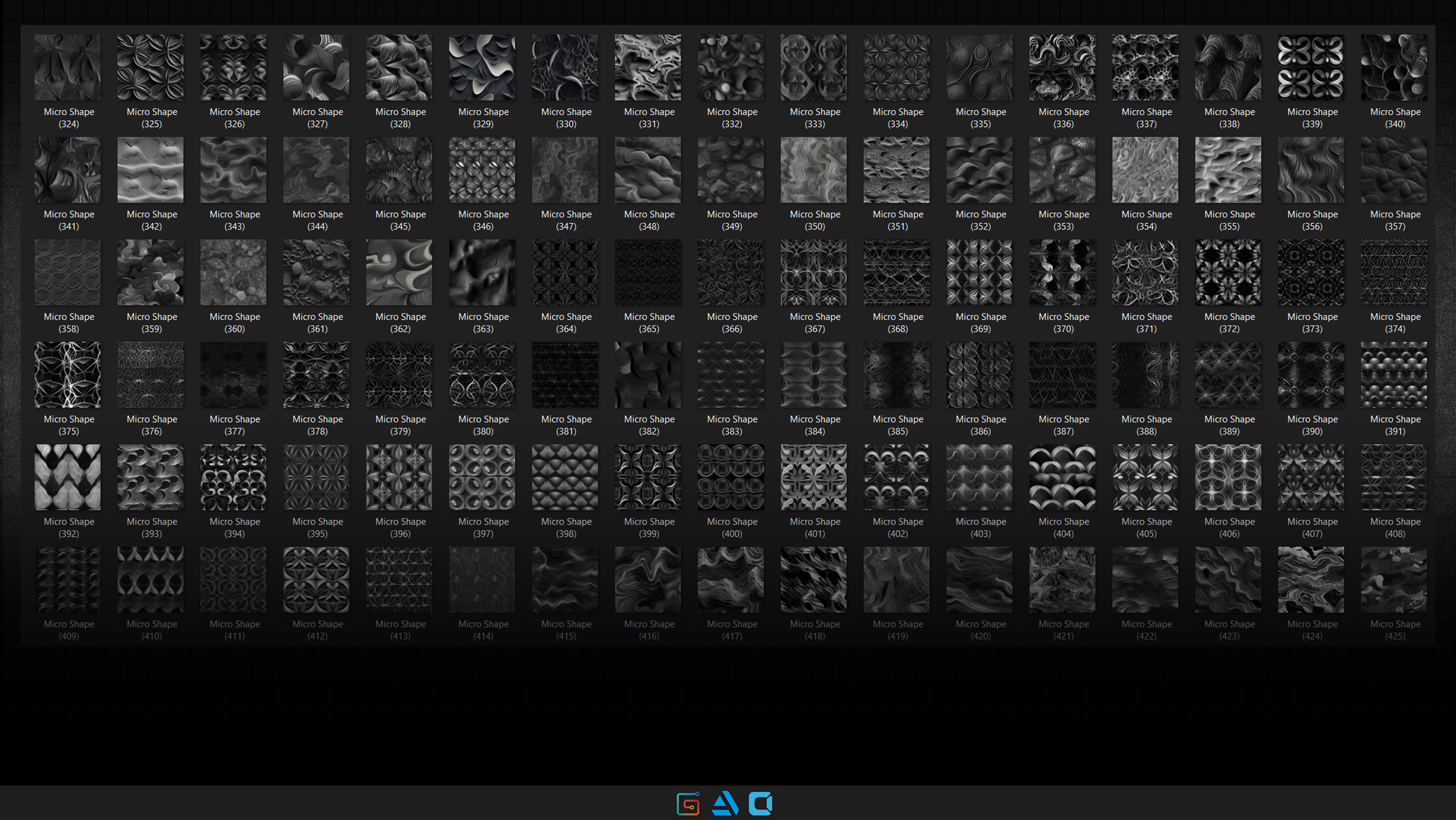 500 Micro shapes Alpha - Vol1 Texture_5