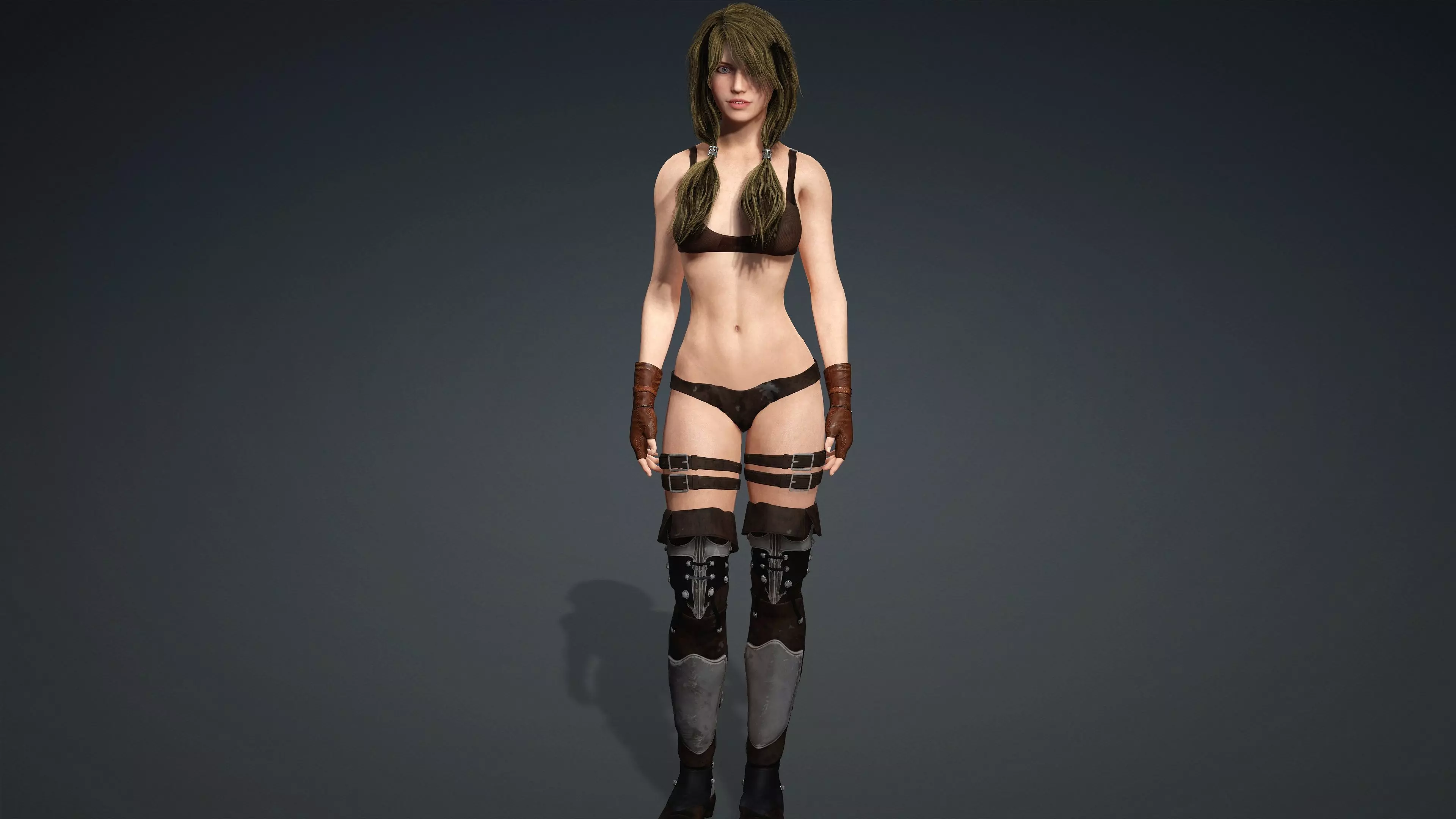 Sexy Character - Fully Rigged 3D Low-poly 3D model_0