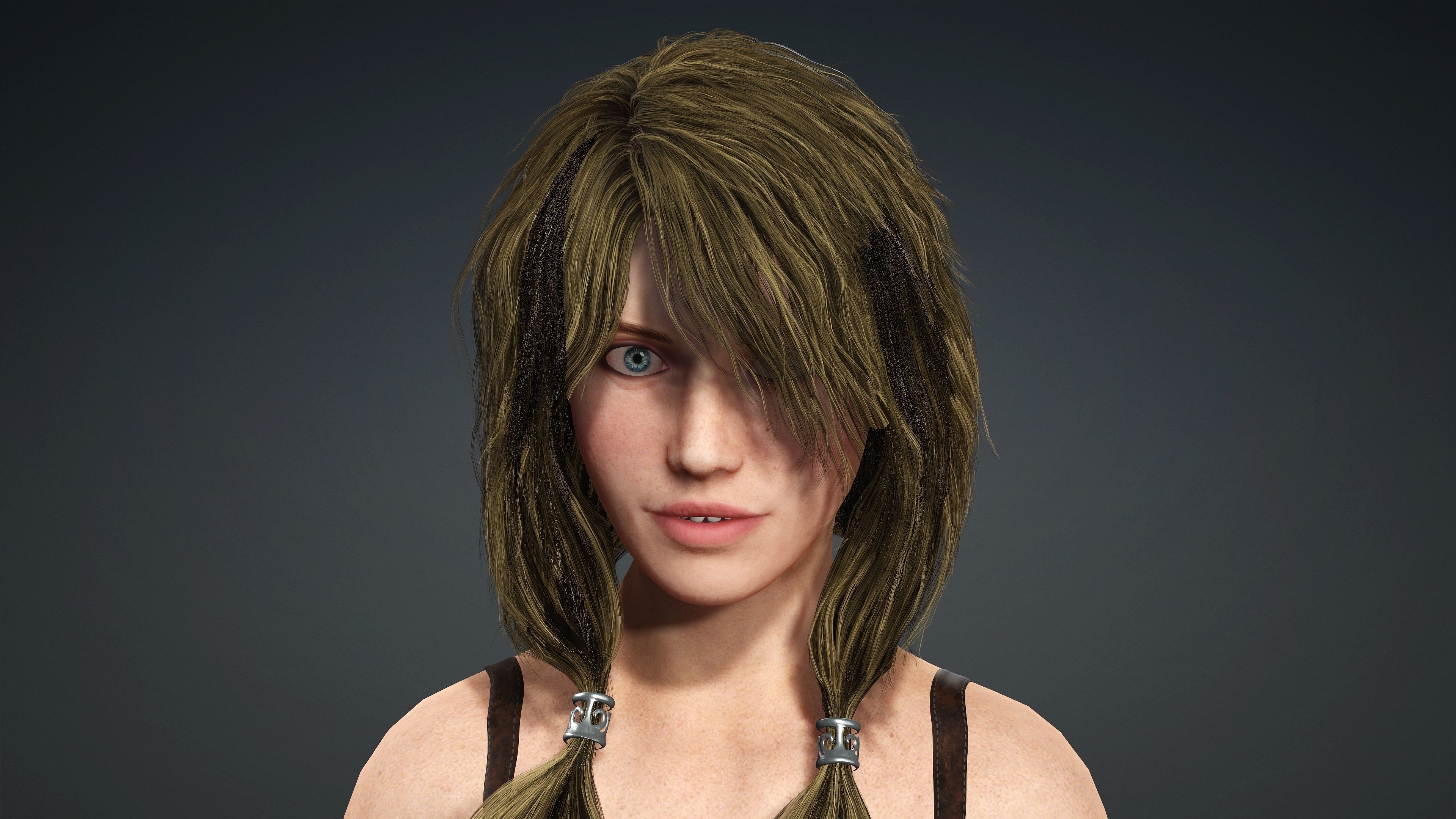 Sexy Character - Fully Rigged 3D Low-poly 3D model_4