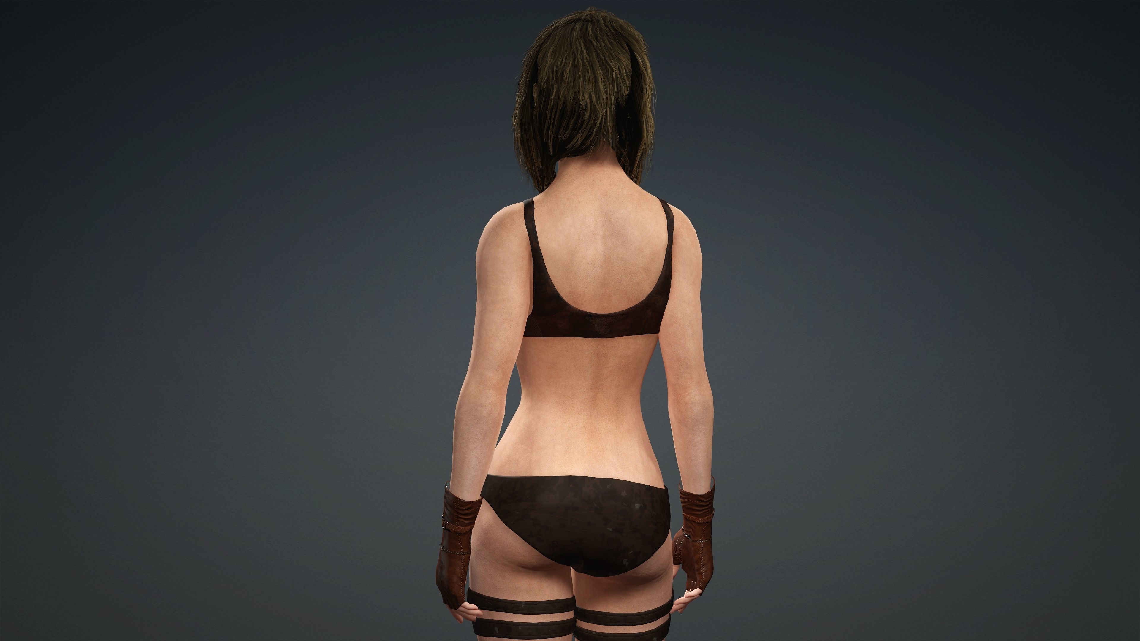 Sexy Character - Fully Rigged 3D Low-poly 3D model_5