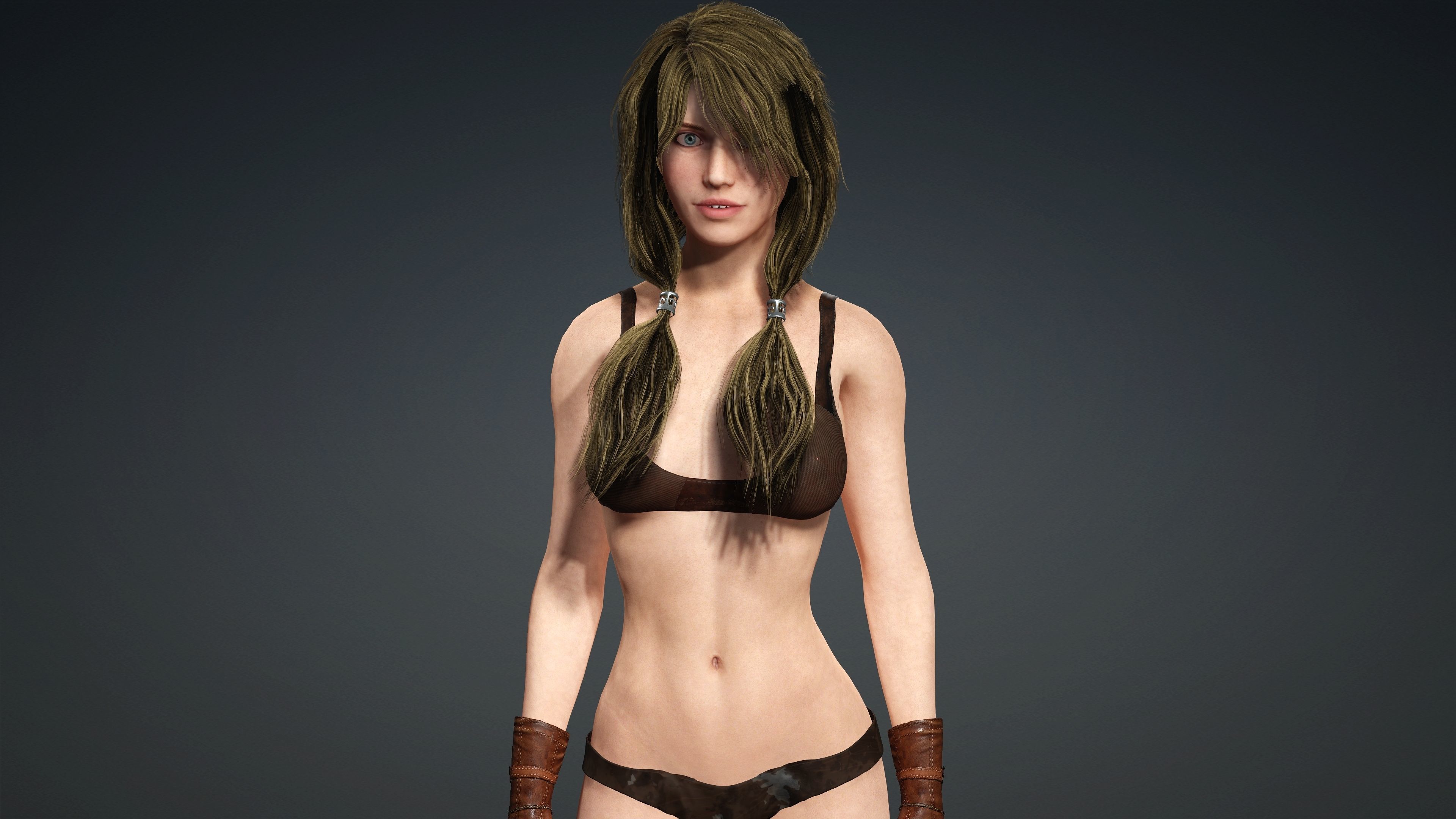 Sexy Character - Fully Rigged 3D Low-poly 3D model_2