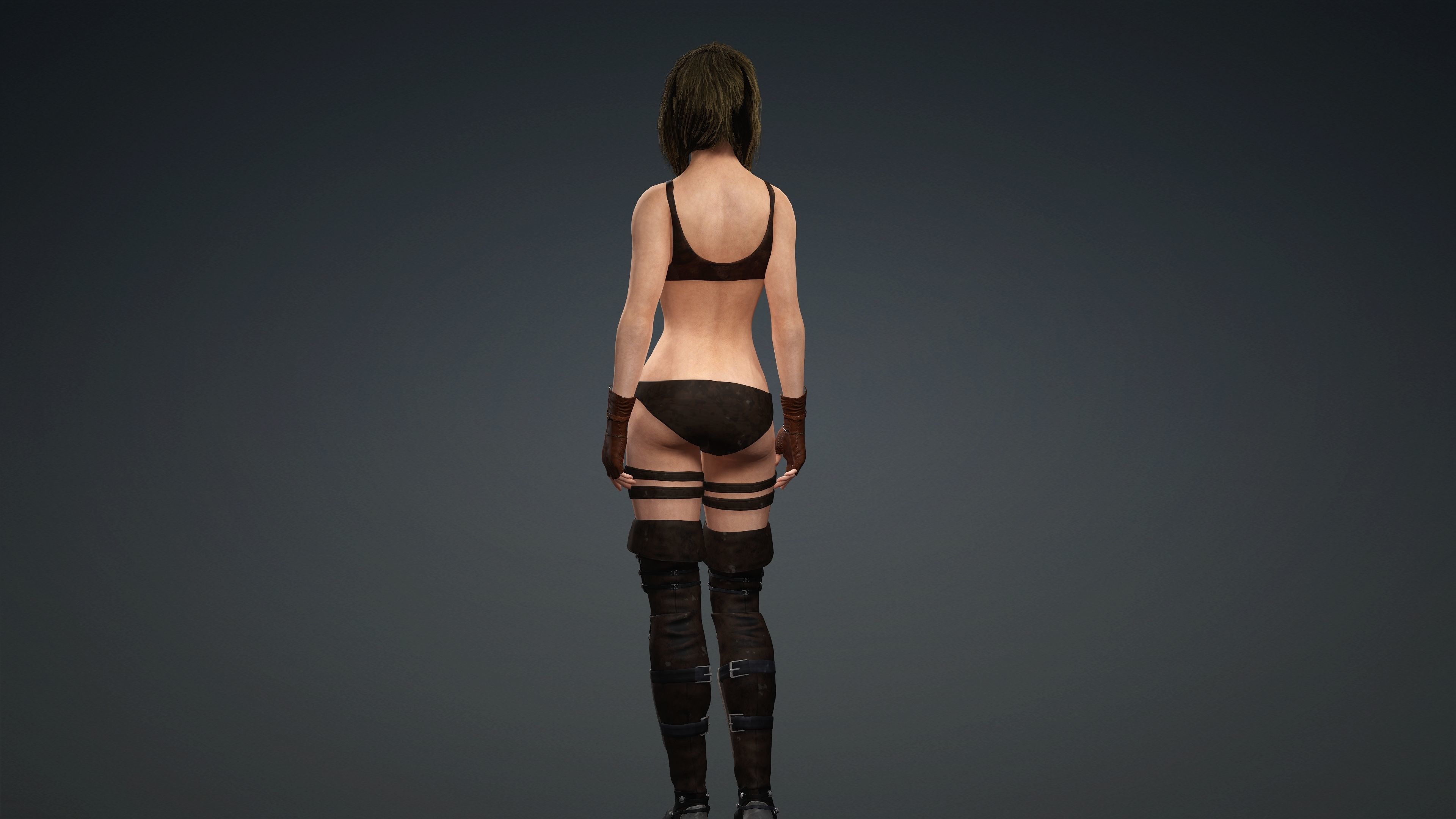 Sexy Character - Fully Rigged 3D Low-poly 3D model_6