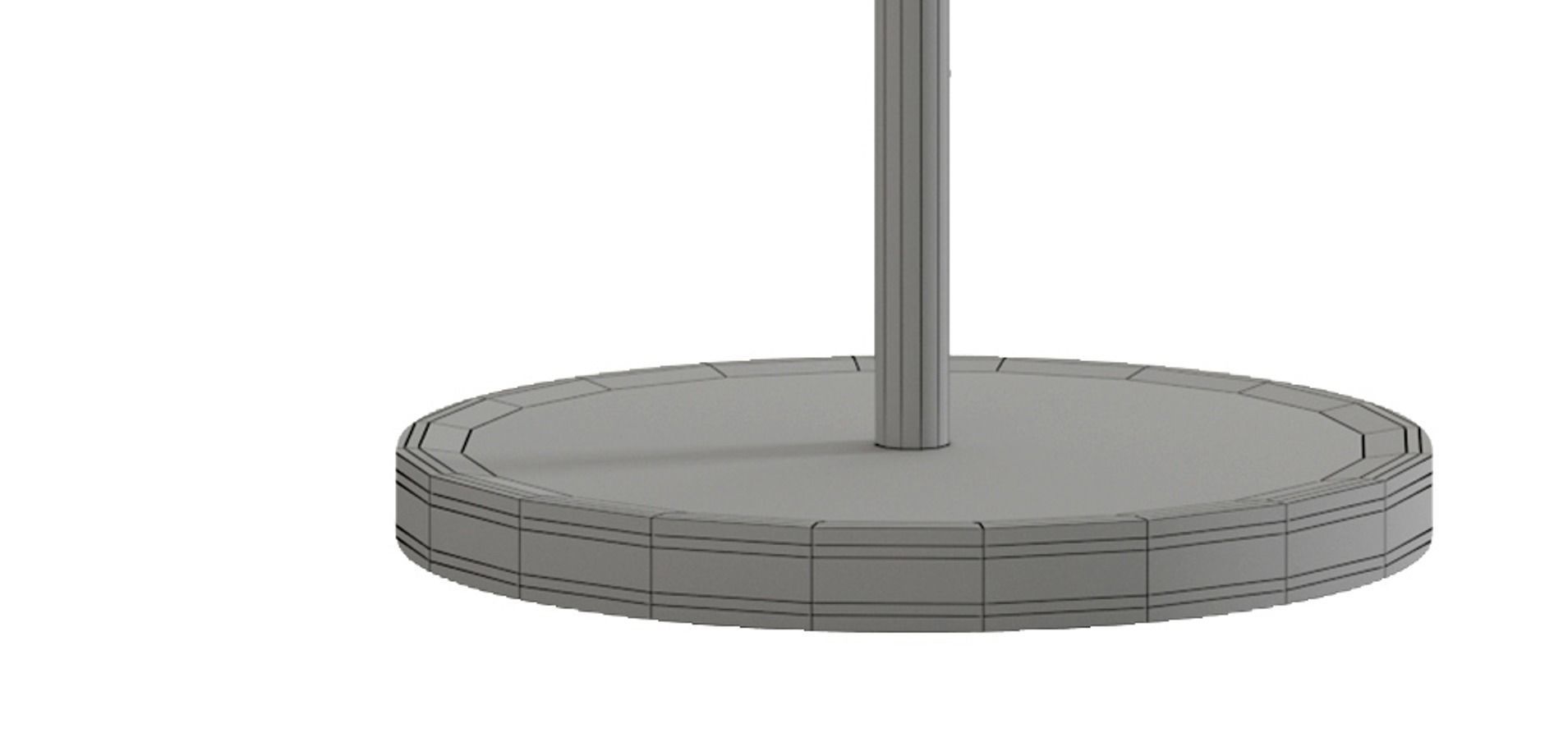 margin table lamp Low-poly 3D model_4