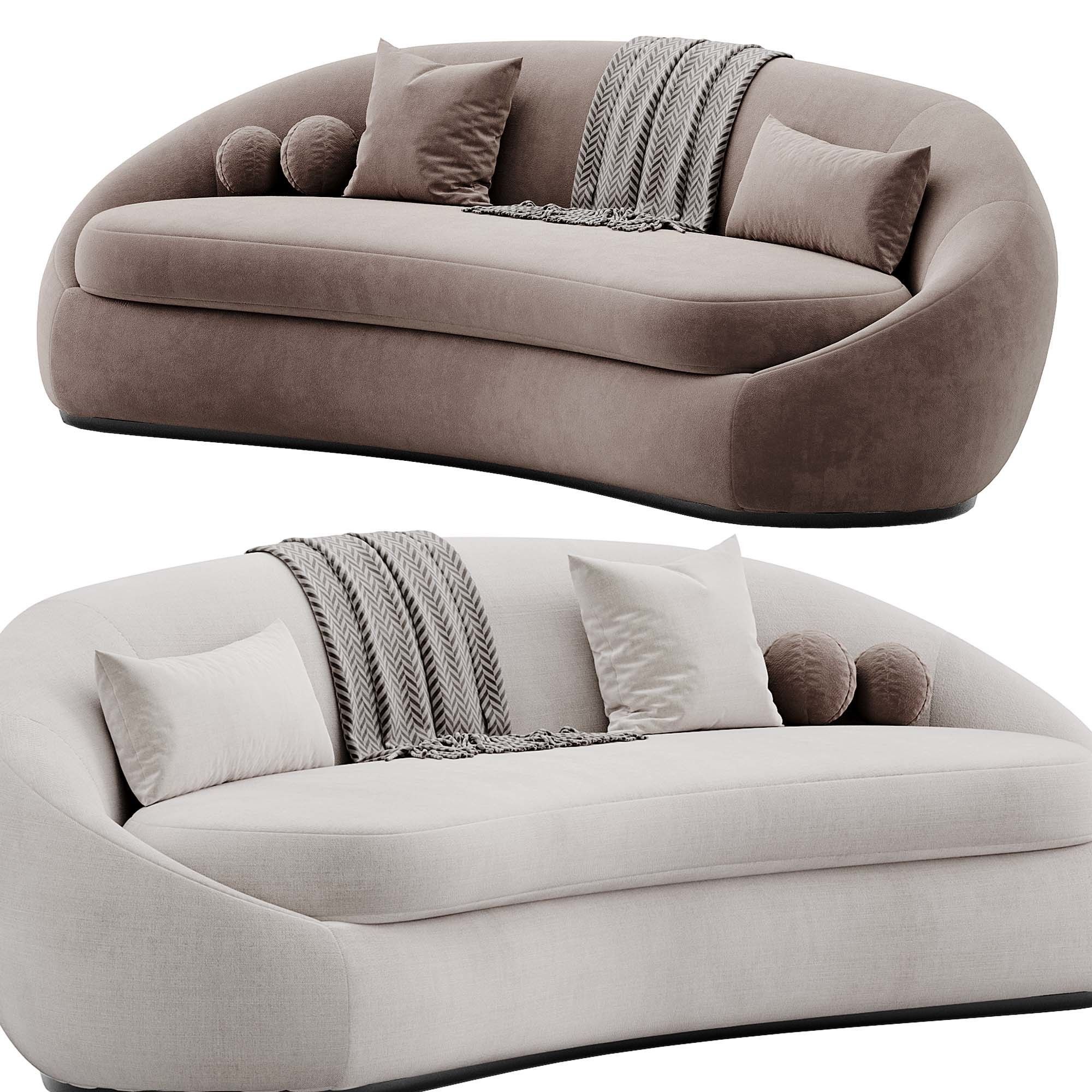 Monroe Sofa By Thayer Coggin 3D model_2