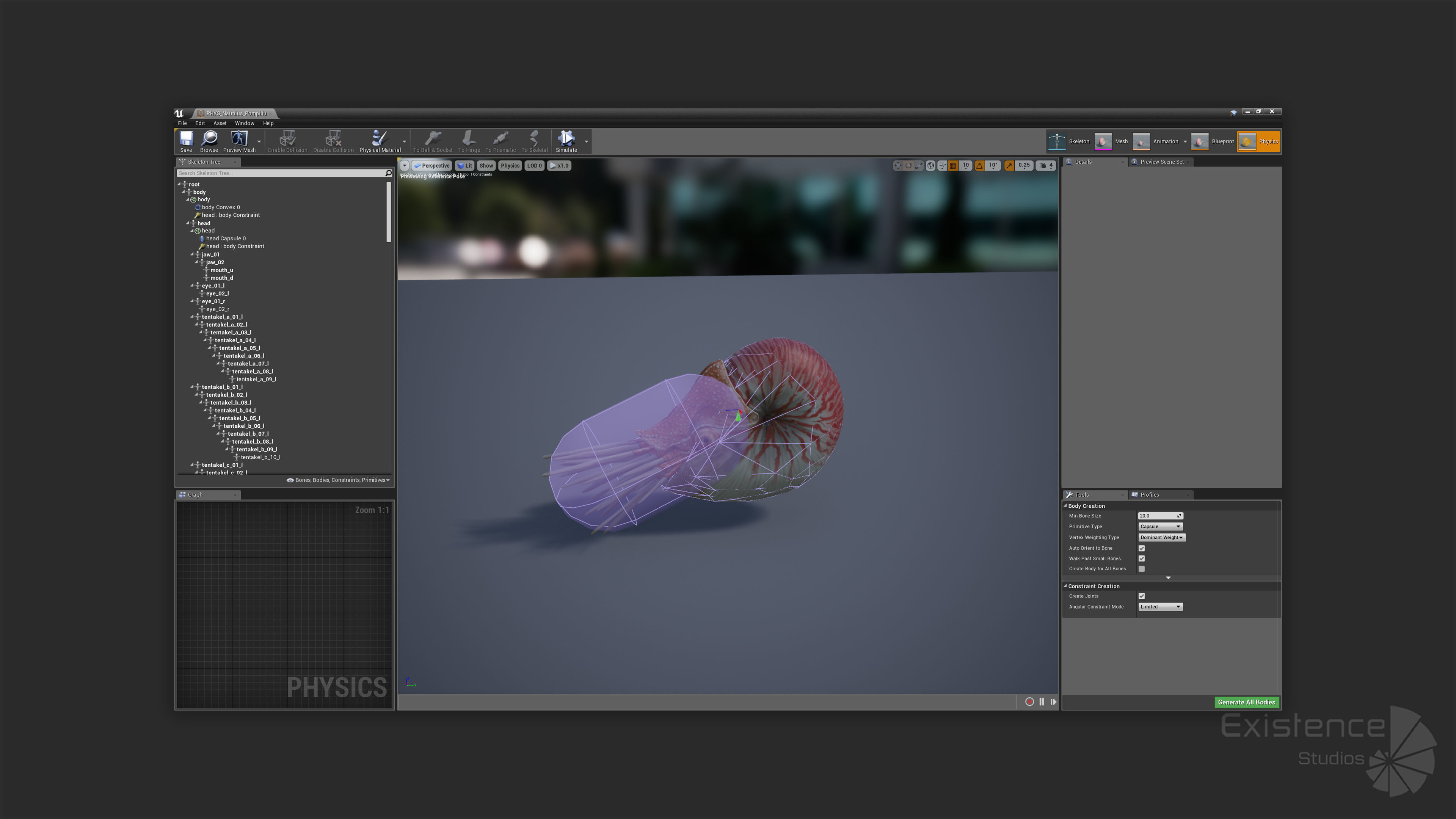 Nautilus Pompilius - Shell Mollusk - Underwater Tentacles - 44 Low-poly 3D model_29