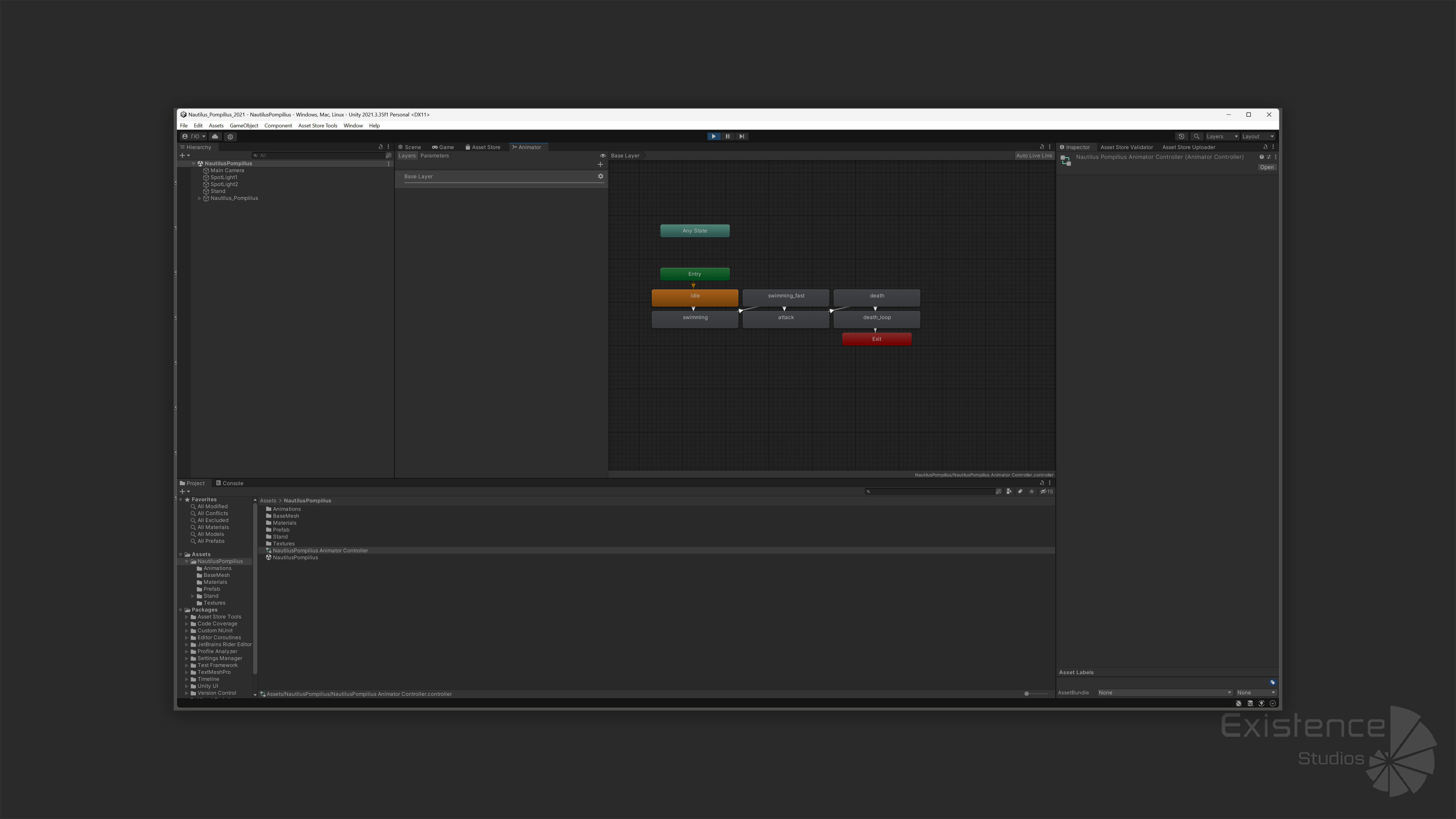 Nautilus Pompilius - Shell Mollusk - Underwater Tentacles - 44 Low-poly 3D model_22