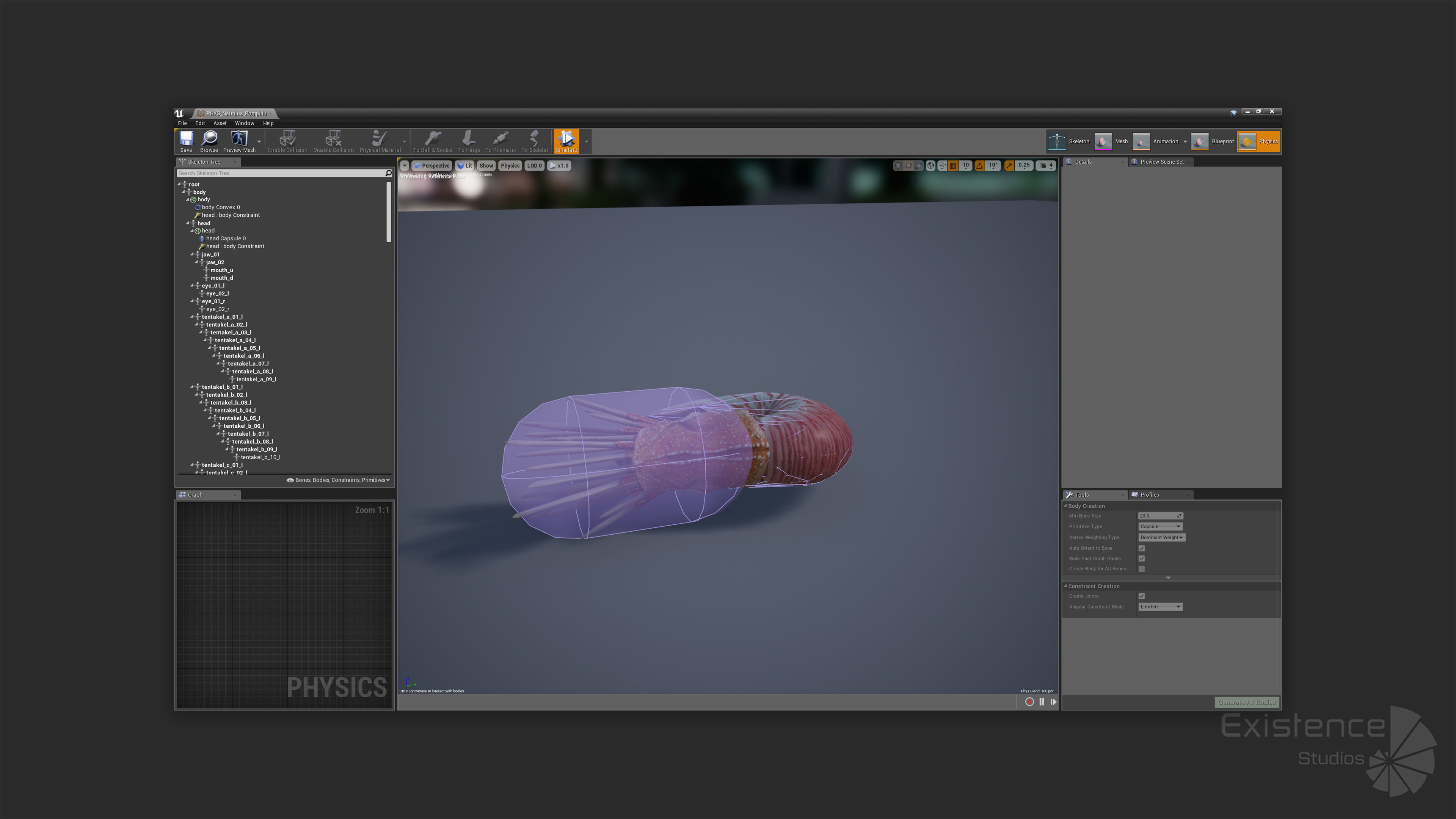 Nautilus Pompilius - Shell Mollusk - Underwater Tentacles - 44 Low-poly 3D model_30