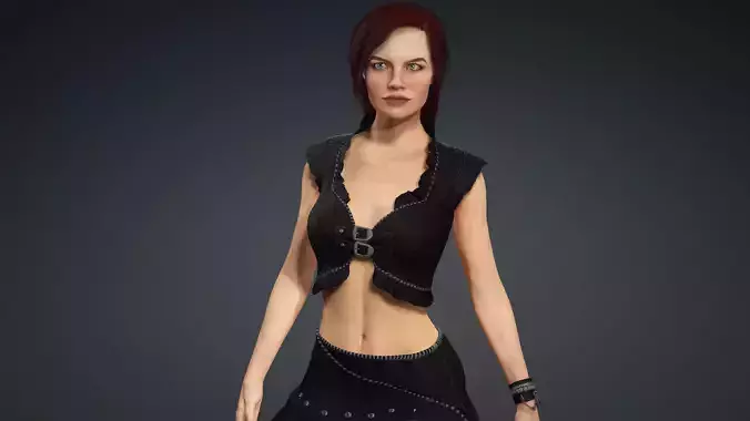 Sexy Character - Fully Rigged 3D model