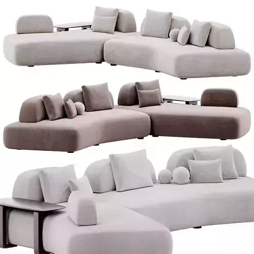 Curve Sofa By Art Nova 3D model