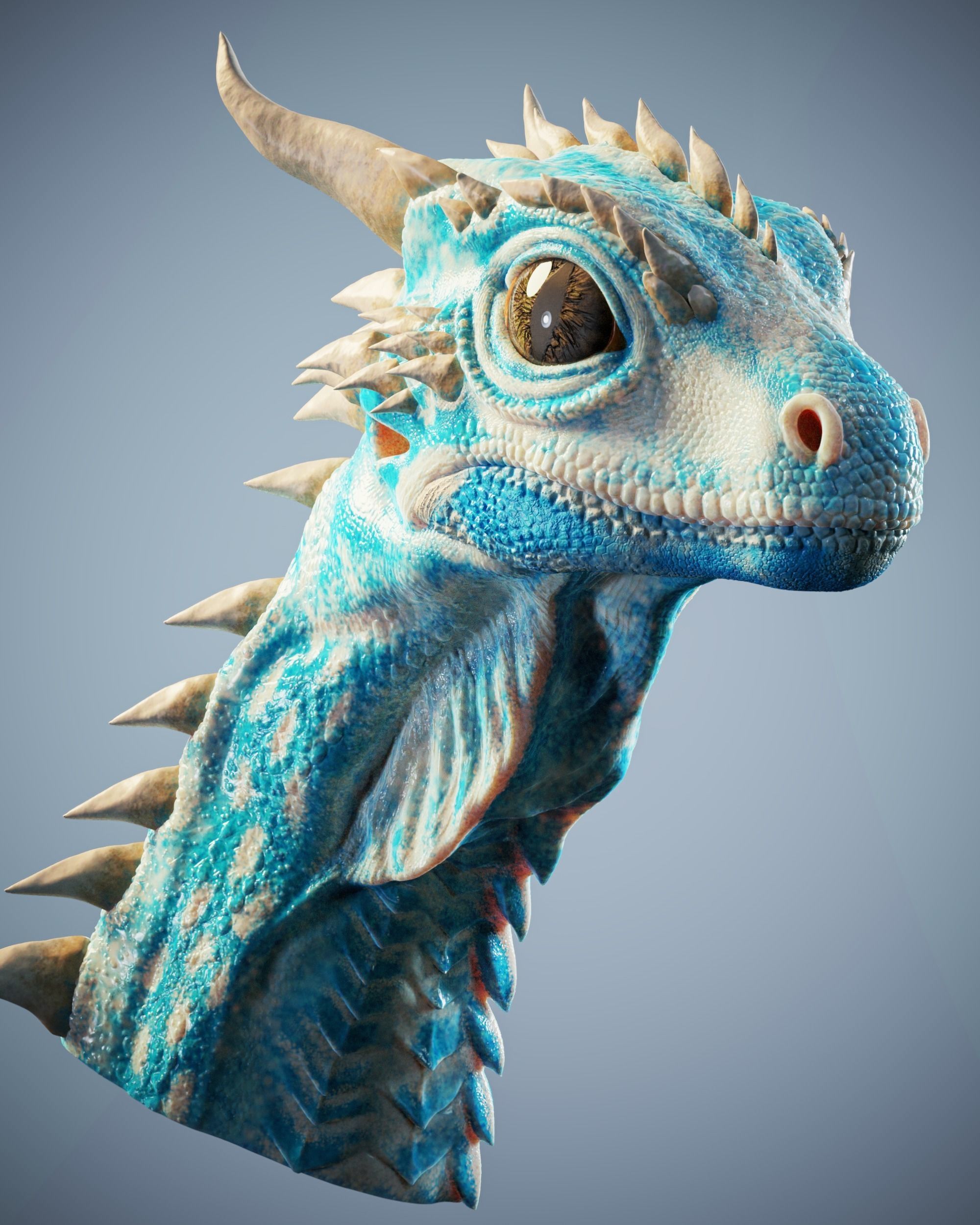 dragon 3D print model_3