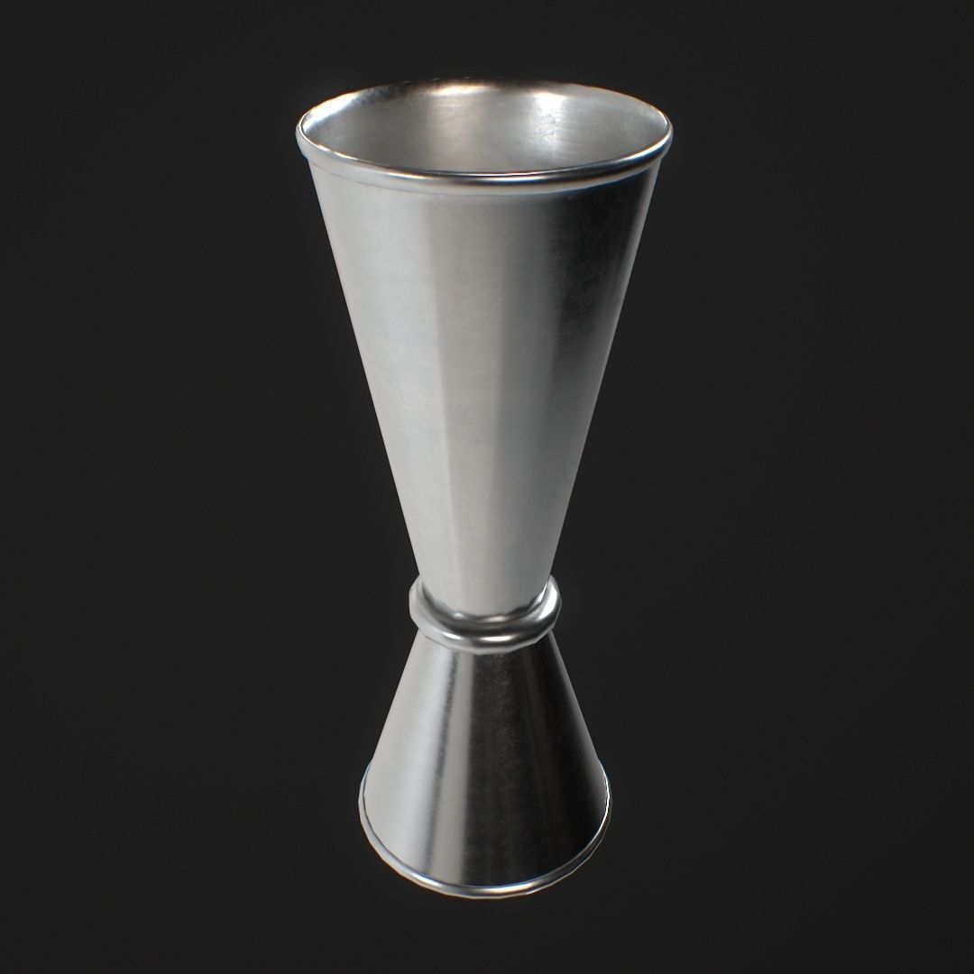 Jiggers Barware Low-poly 3D model_6