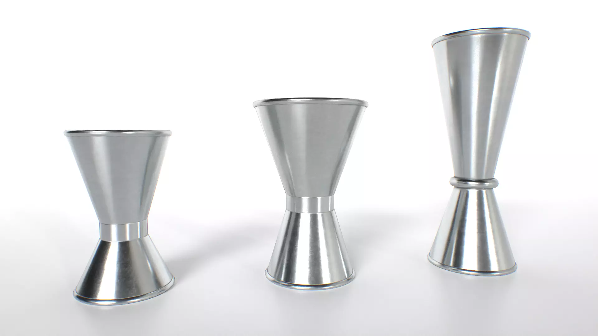 Jiggers Barware Low-poly 3D model_0