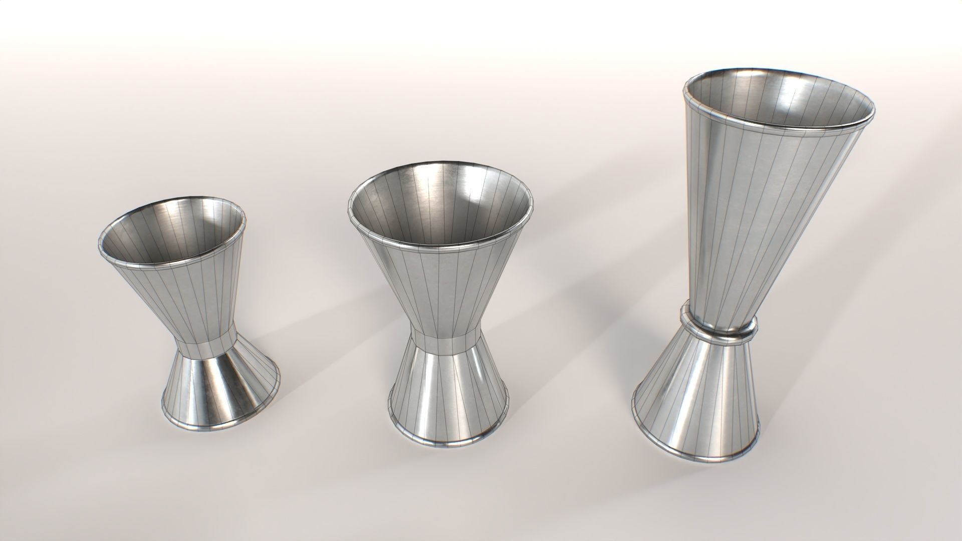 Jiggers Barware Low-poly 3D model_5