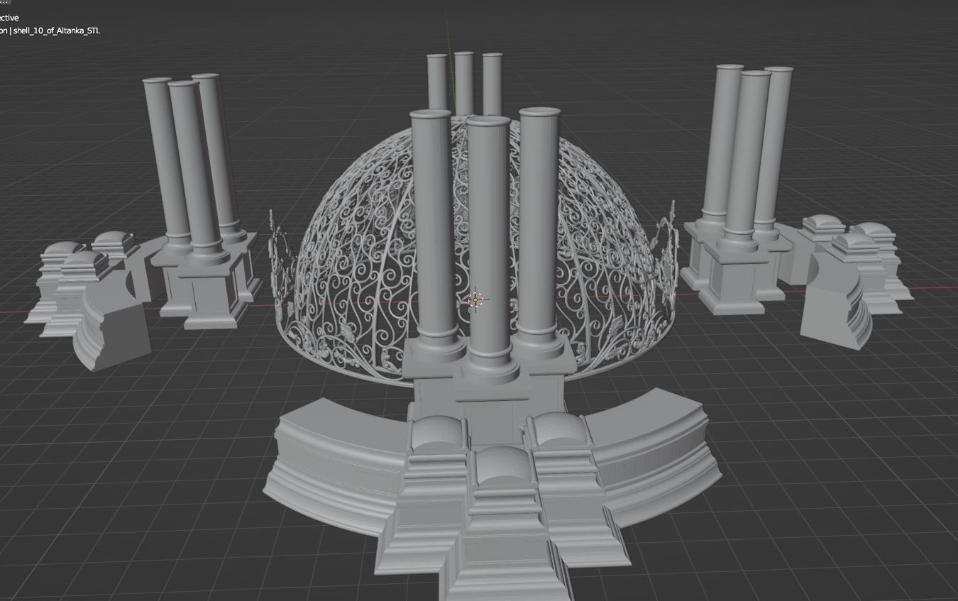 gazebo 3D print model_19