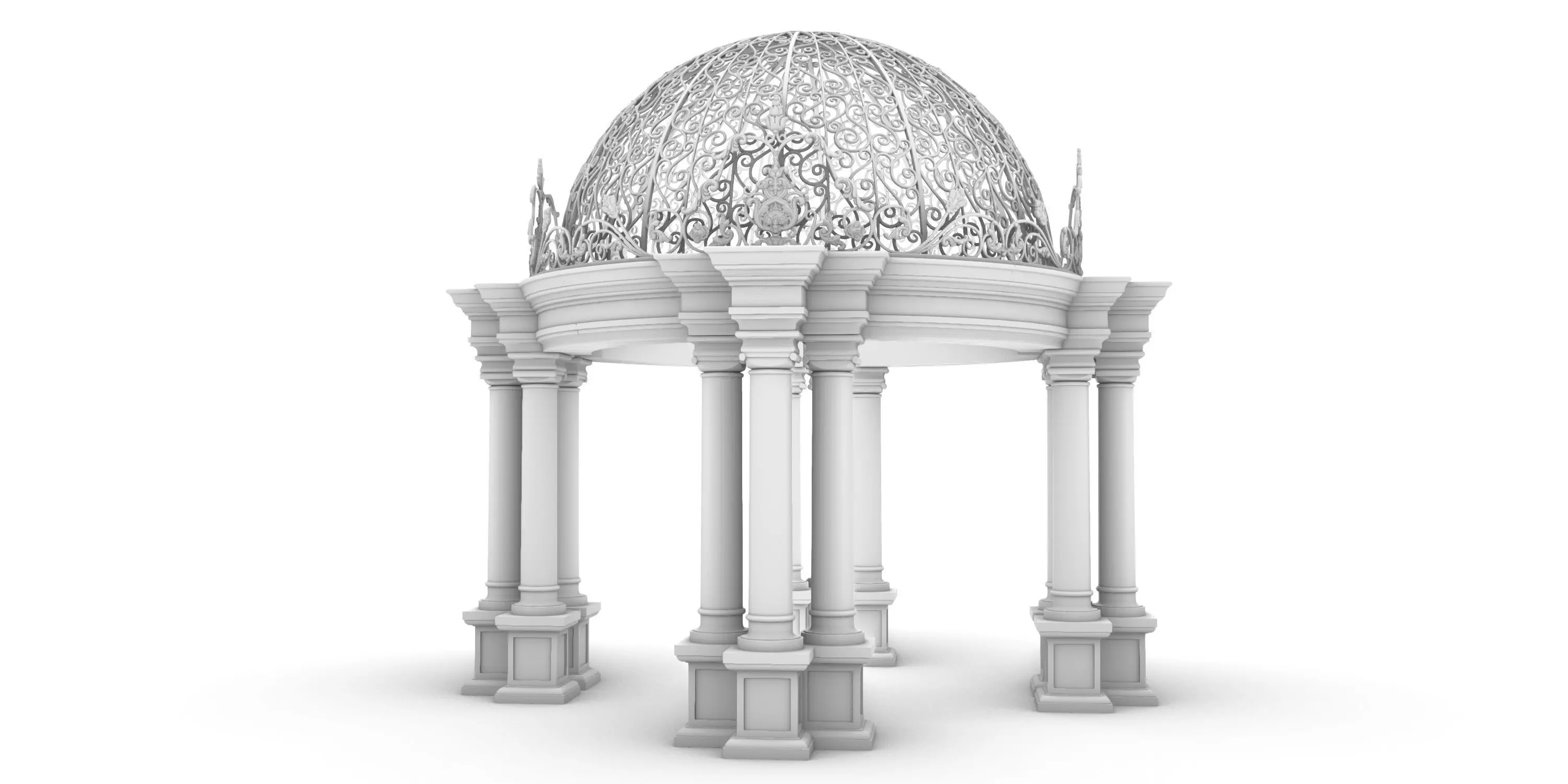 gazebo 3D print model_0