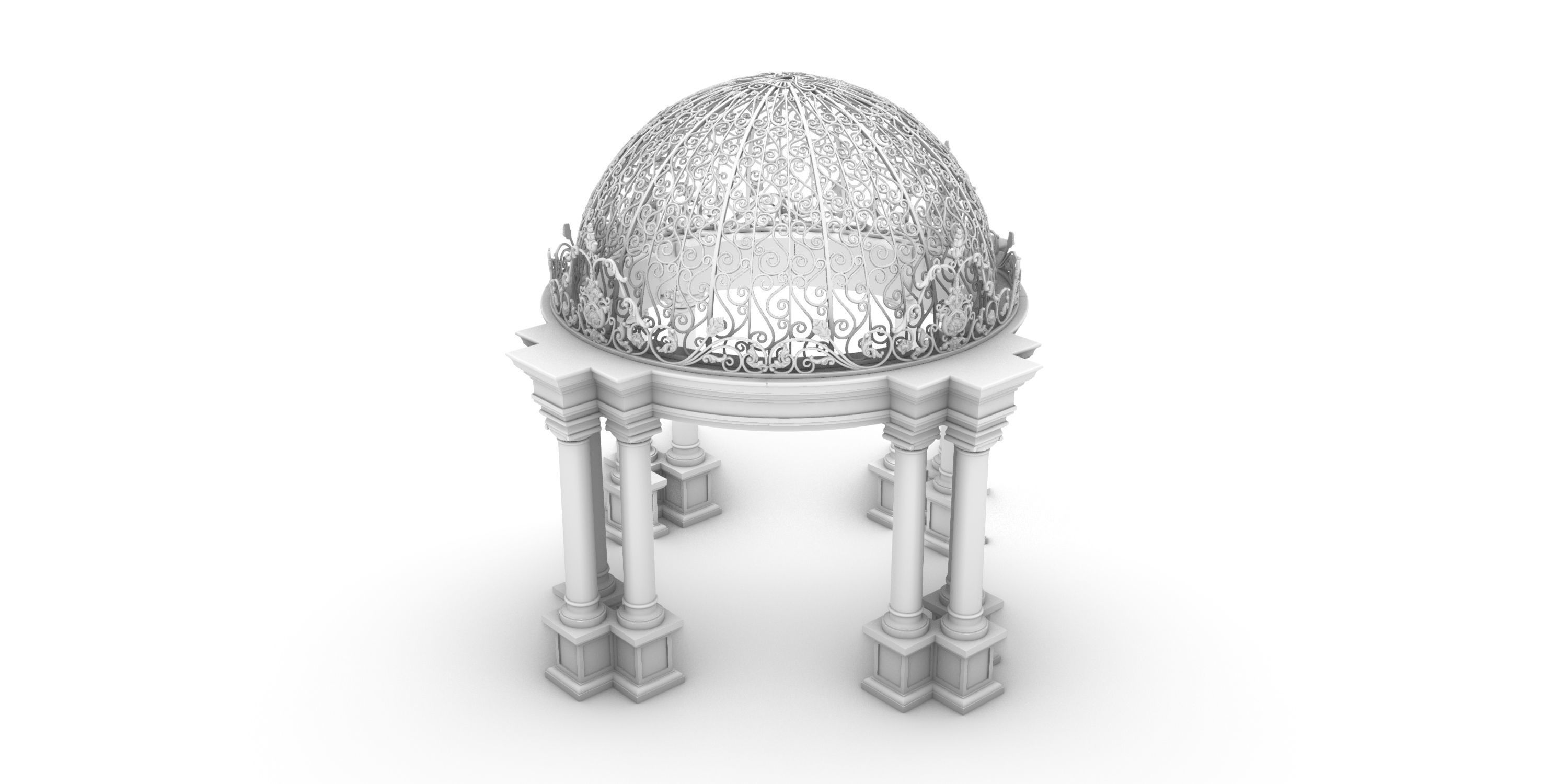 gazebo 3D print model_2
