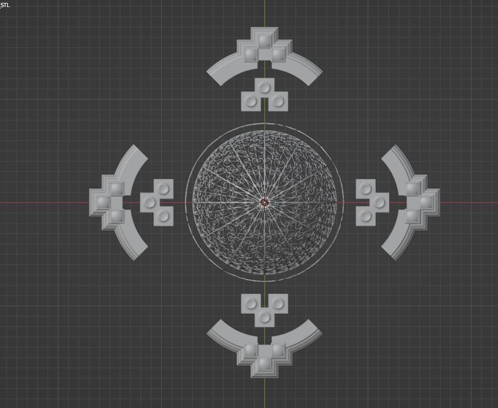 gazebo 3D print model_21