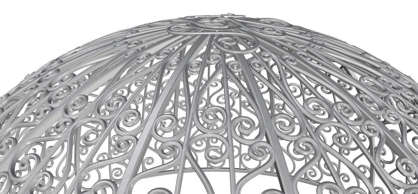 gazebo 3D print model_10