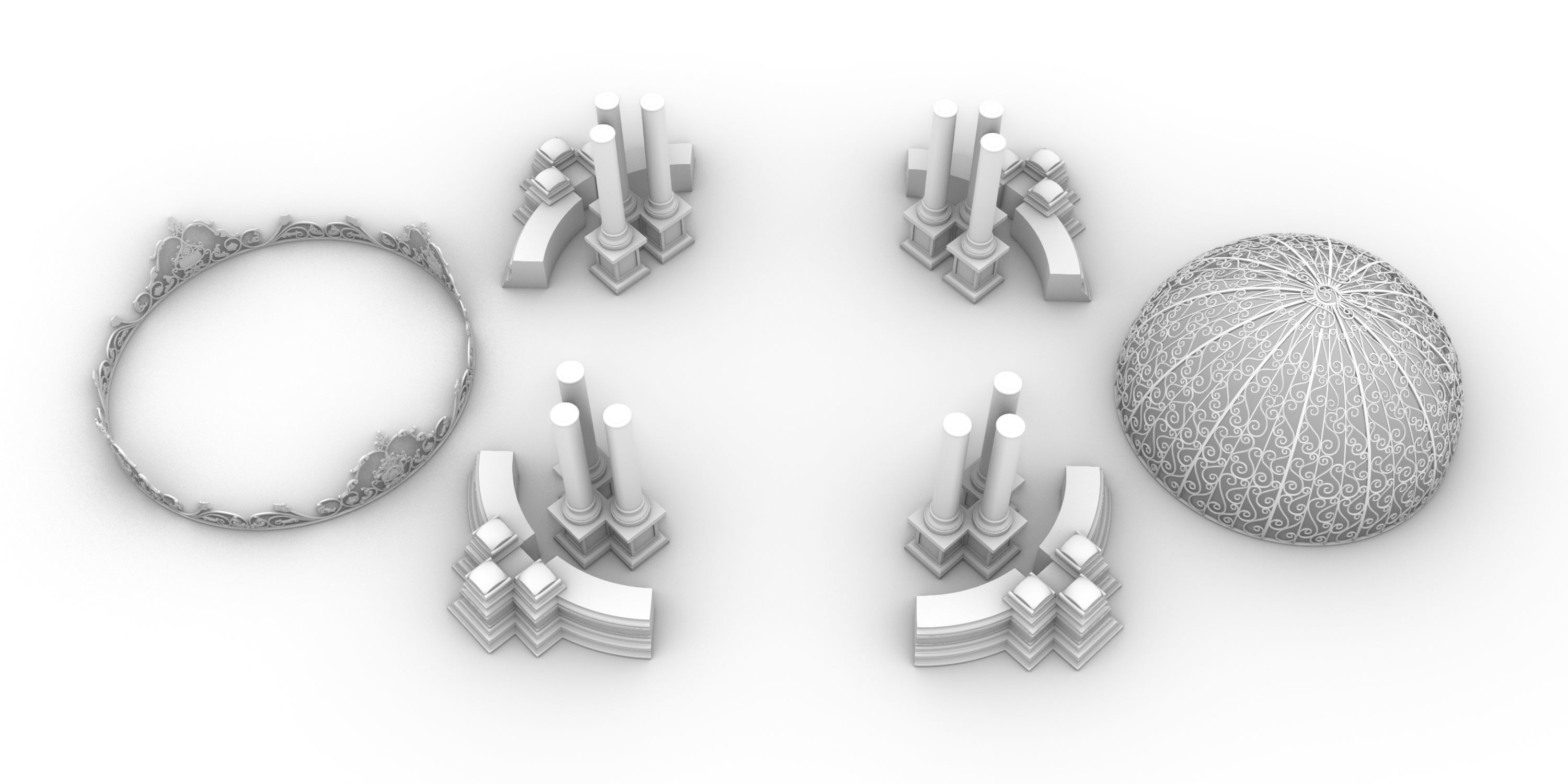 gazebo 3D print model_1