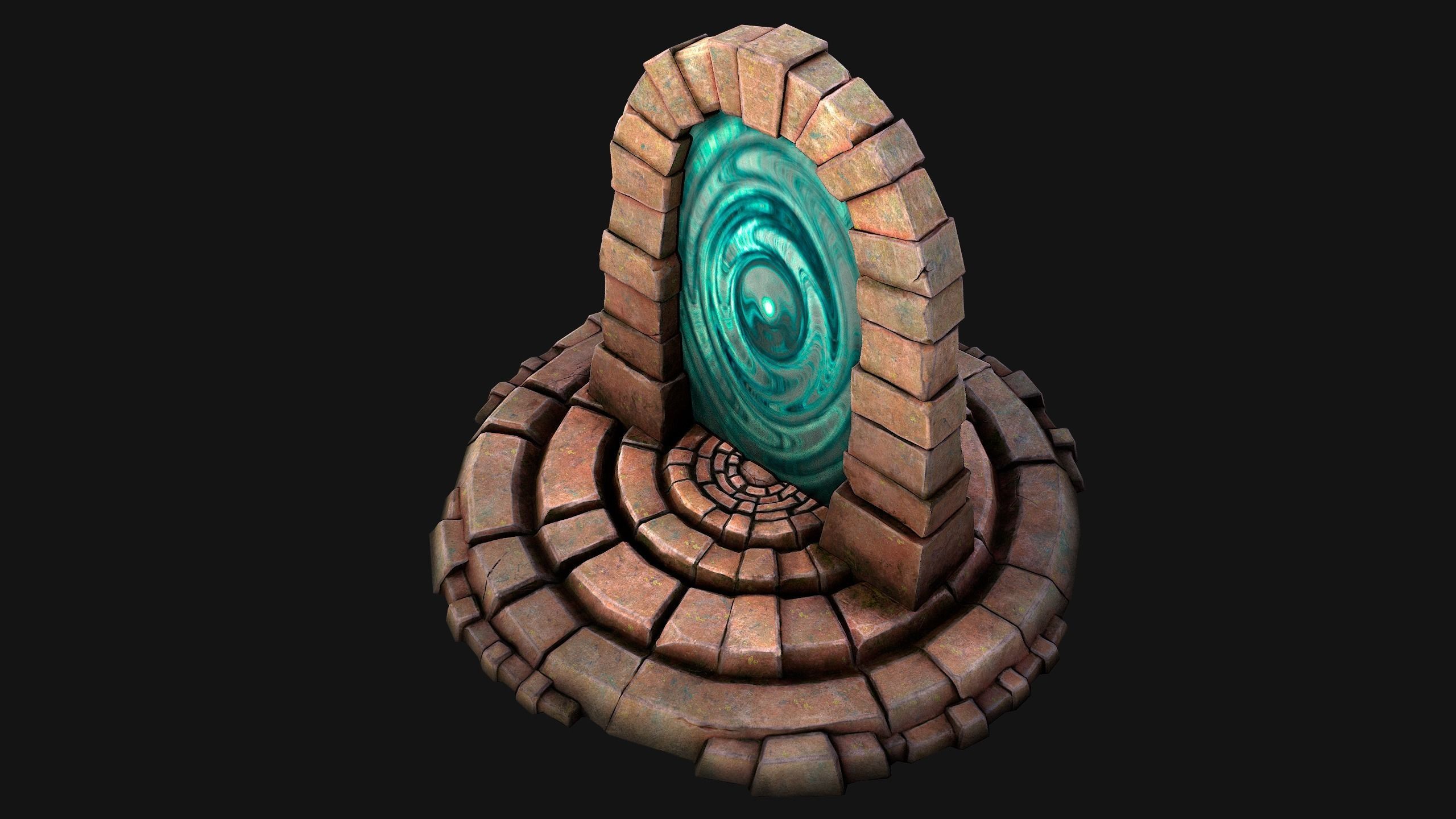 Portal Teleport Pack Set  for Unreal Engine and Unity Low-poly 3D model_42