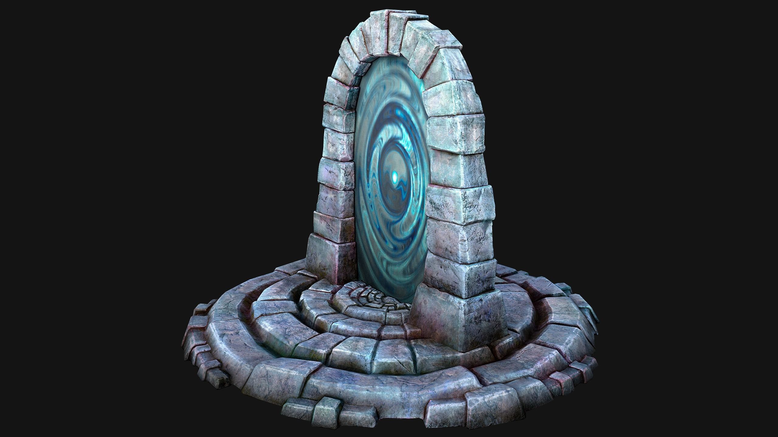 Portal Teleport Pack Set  for Unreal Engine and Unity Low-poly 3D model_38