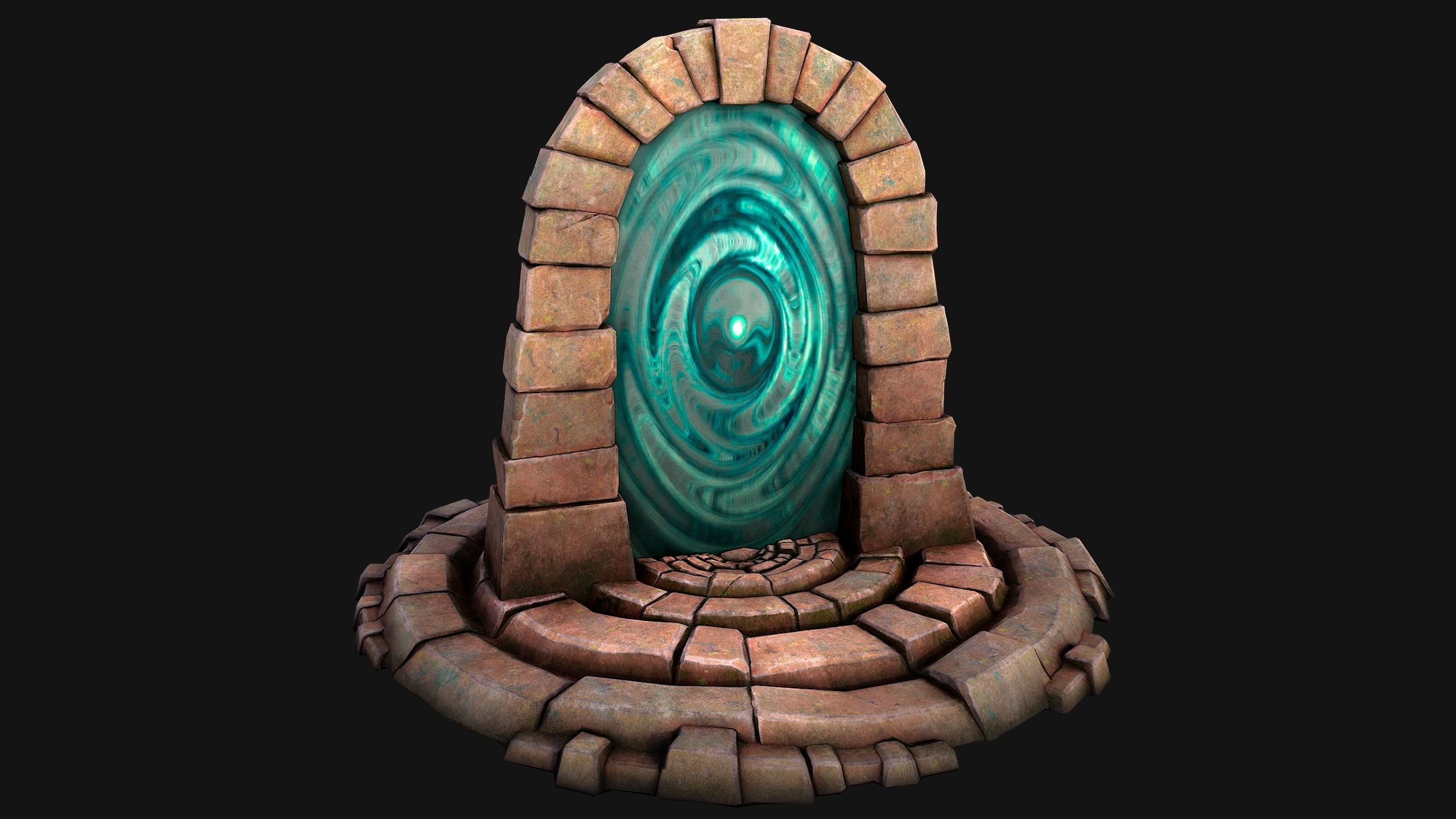 Portal Teleport Pack Set  for Unreal Engine and Unity Low-poly 3D model_43
