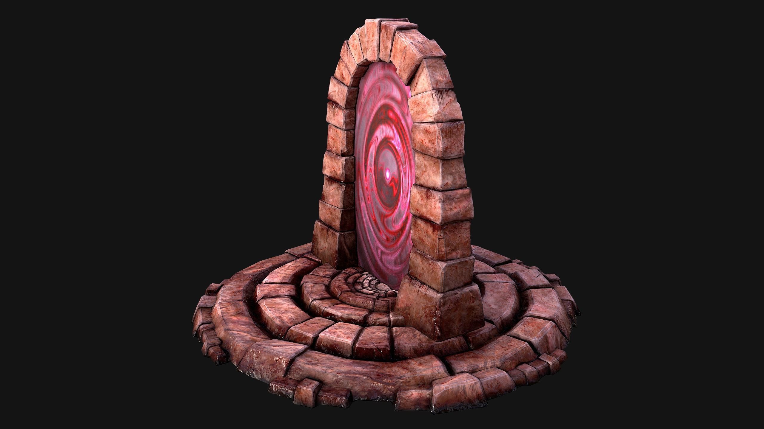 Portal Teleport Pack Set  for Unreal Engine and Unity Low-poly 3D model_35